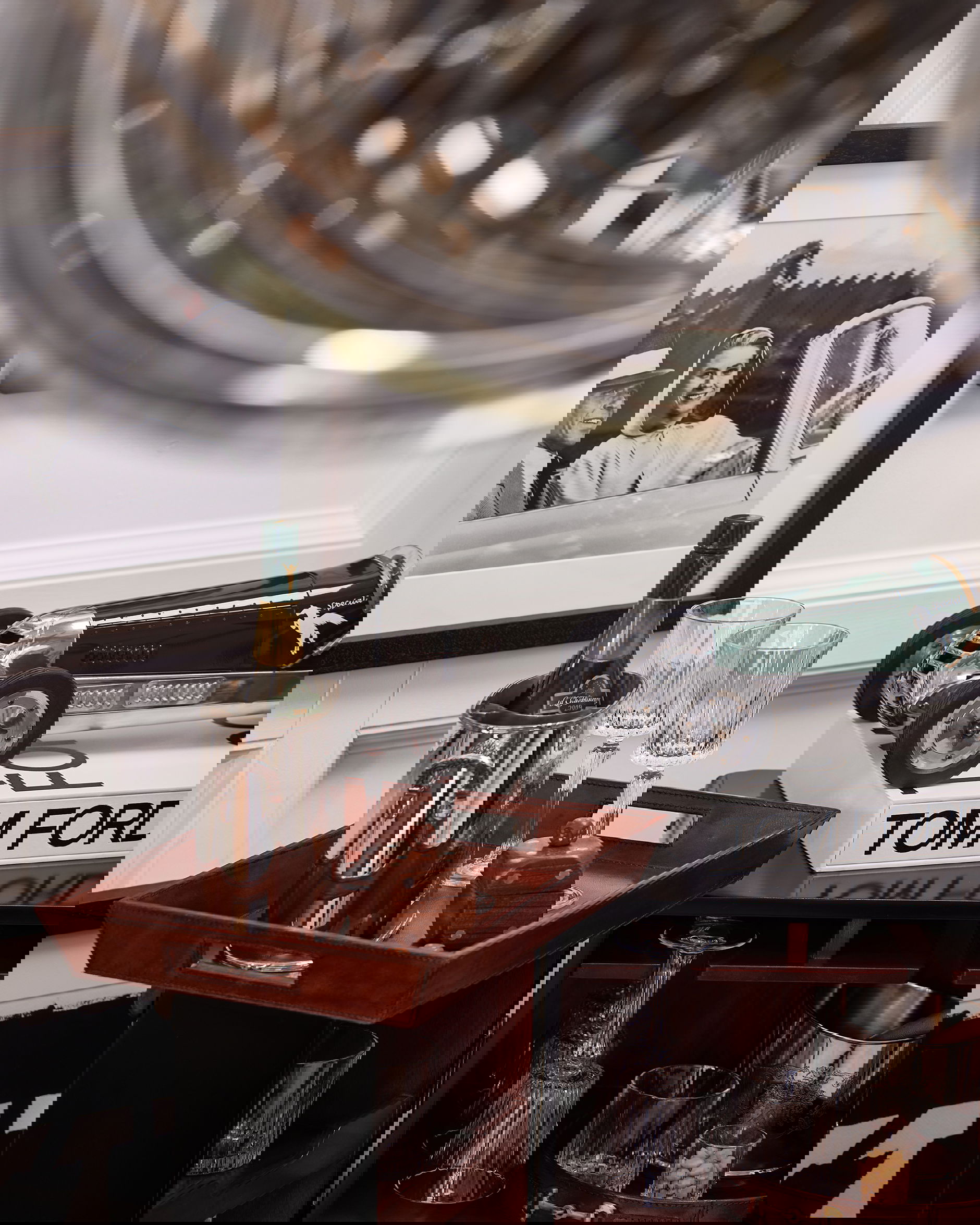 Kensington serveringsbricka läder