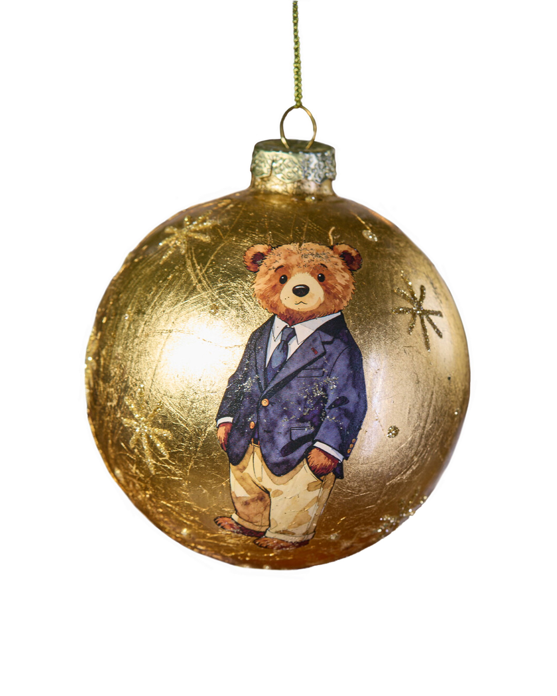 Cecil Bear Bauble Gold