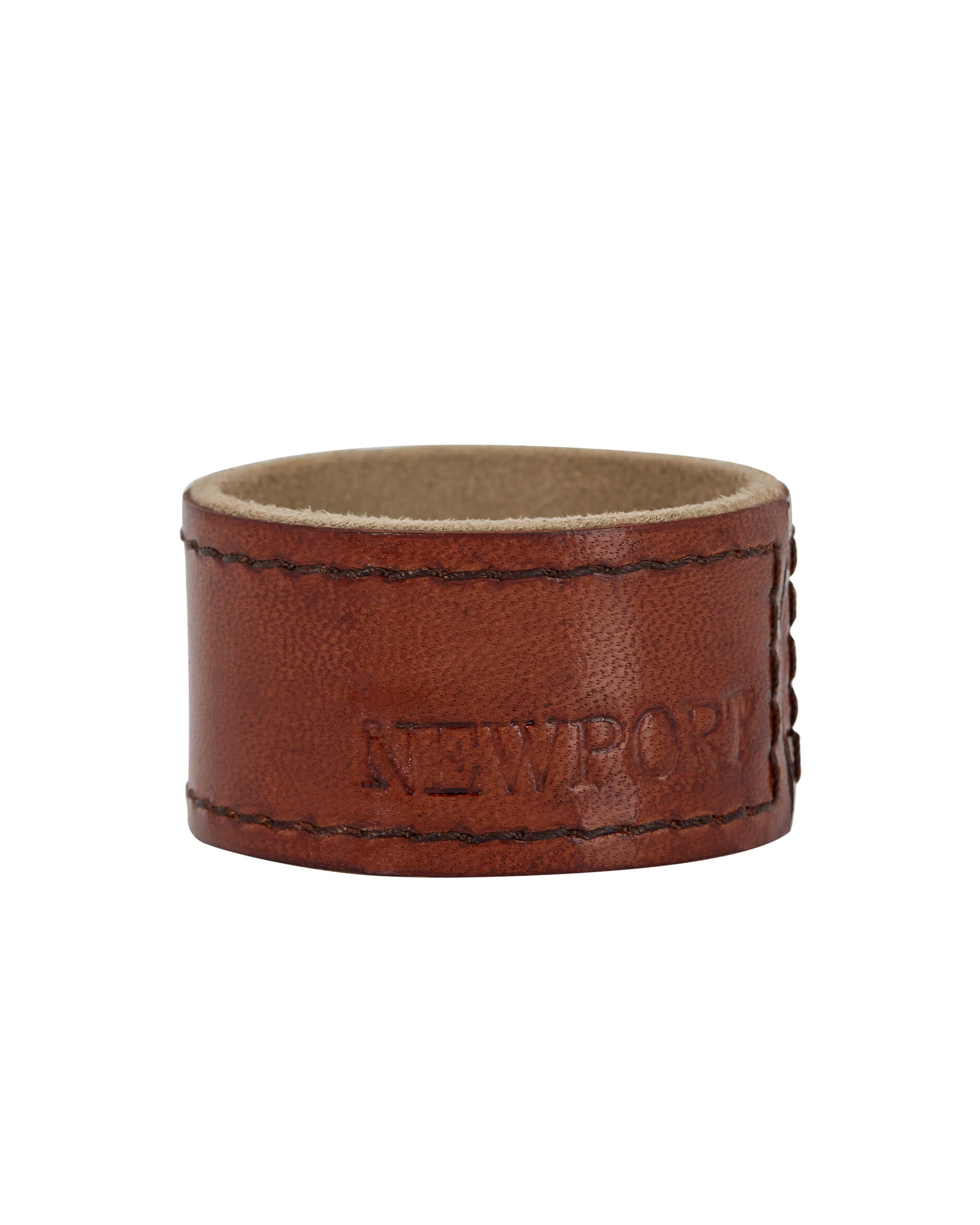 Kensington servettring läder