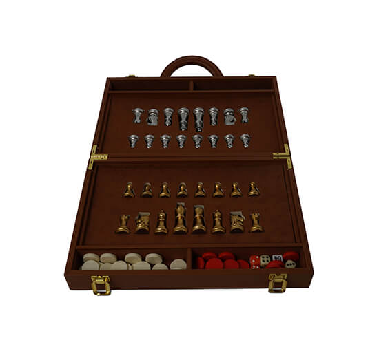 Schack & Backgammon brädspel