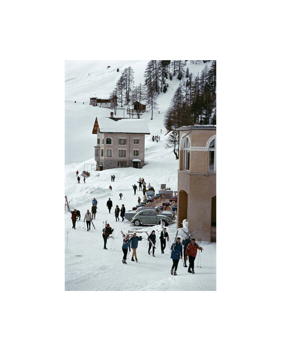 Skiers in St. Moritz