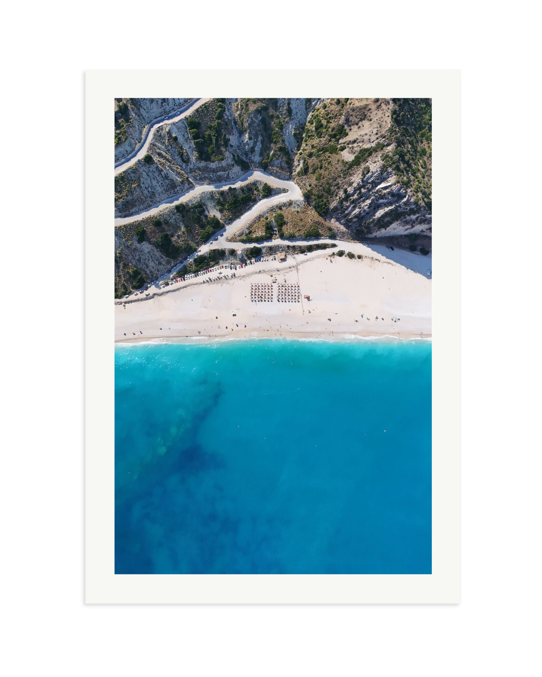 Myrtos Beach Print Only / XXL