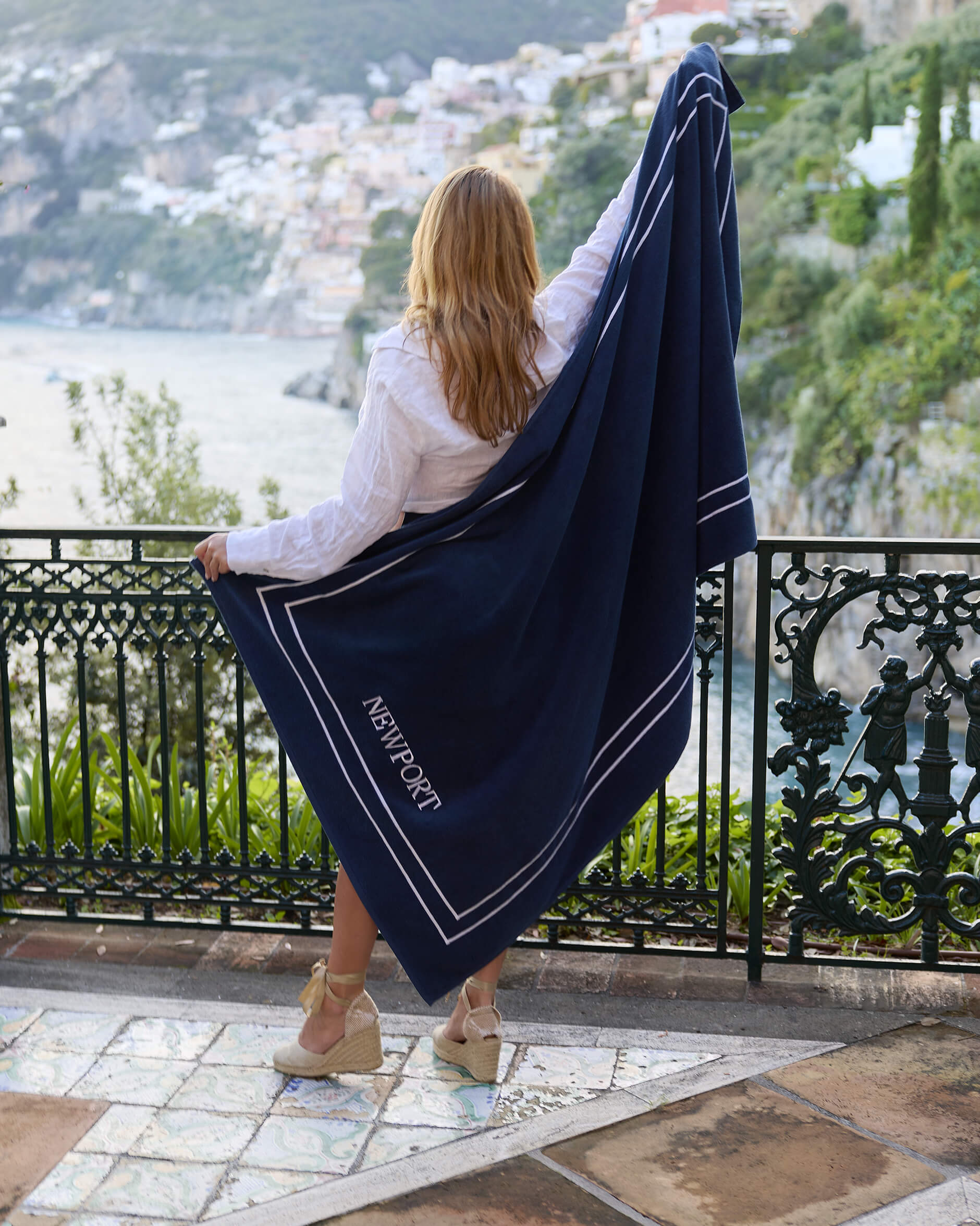 Capri strandhandduk navy