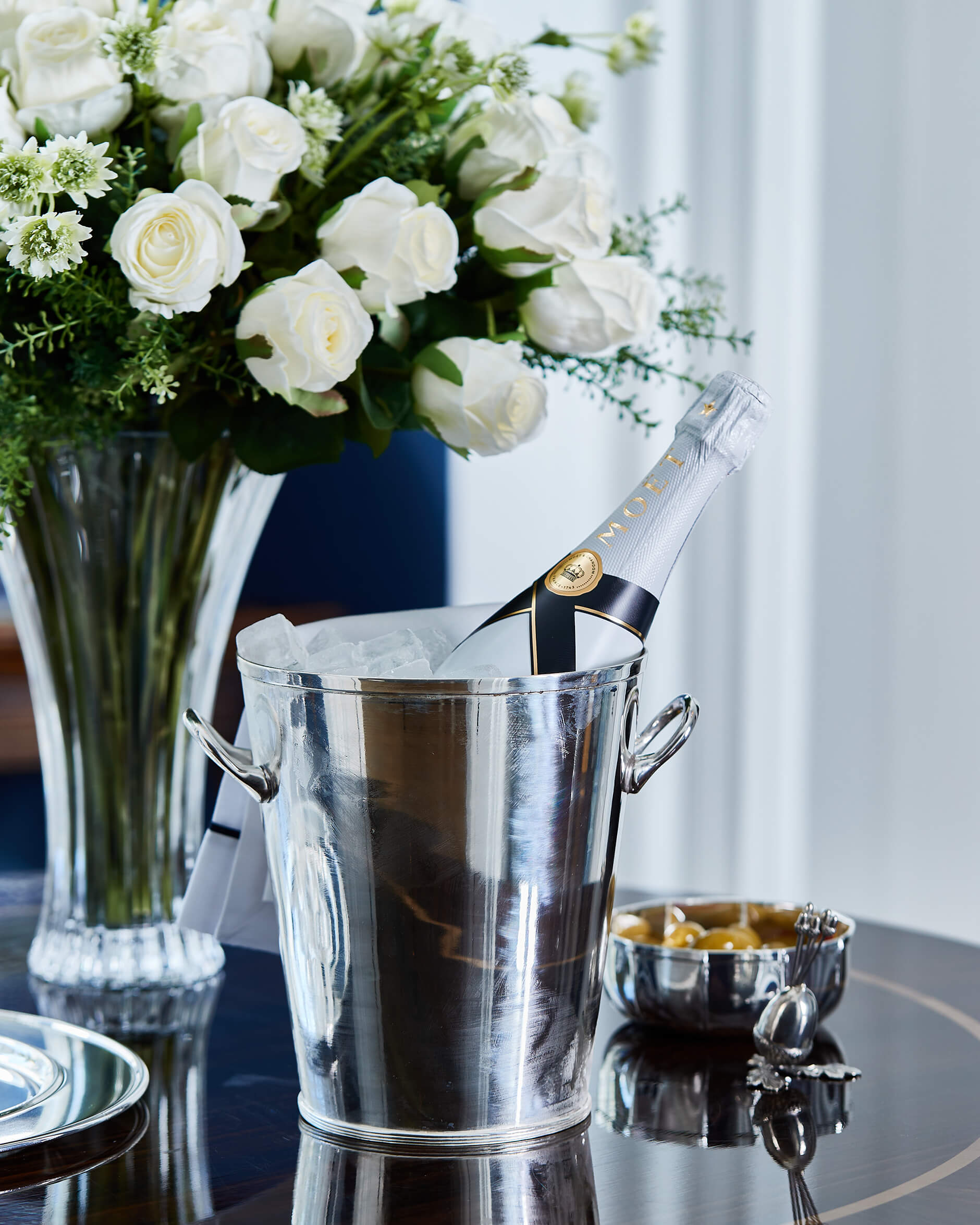 Surin champagnekylare silver