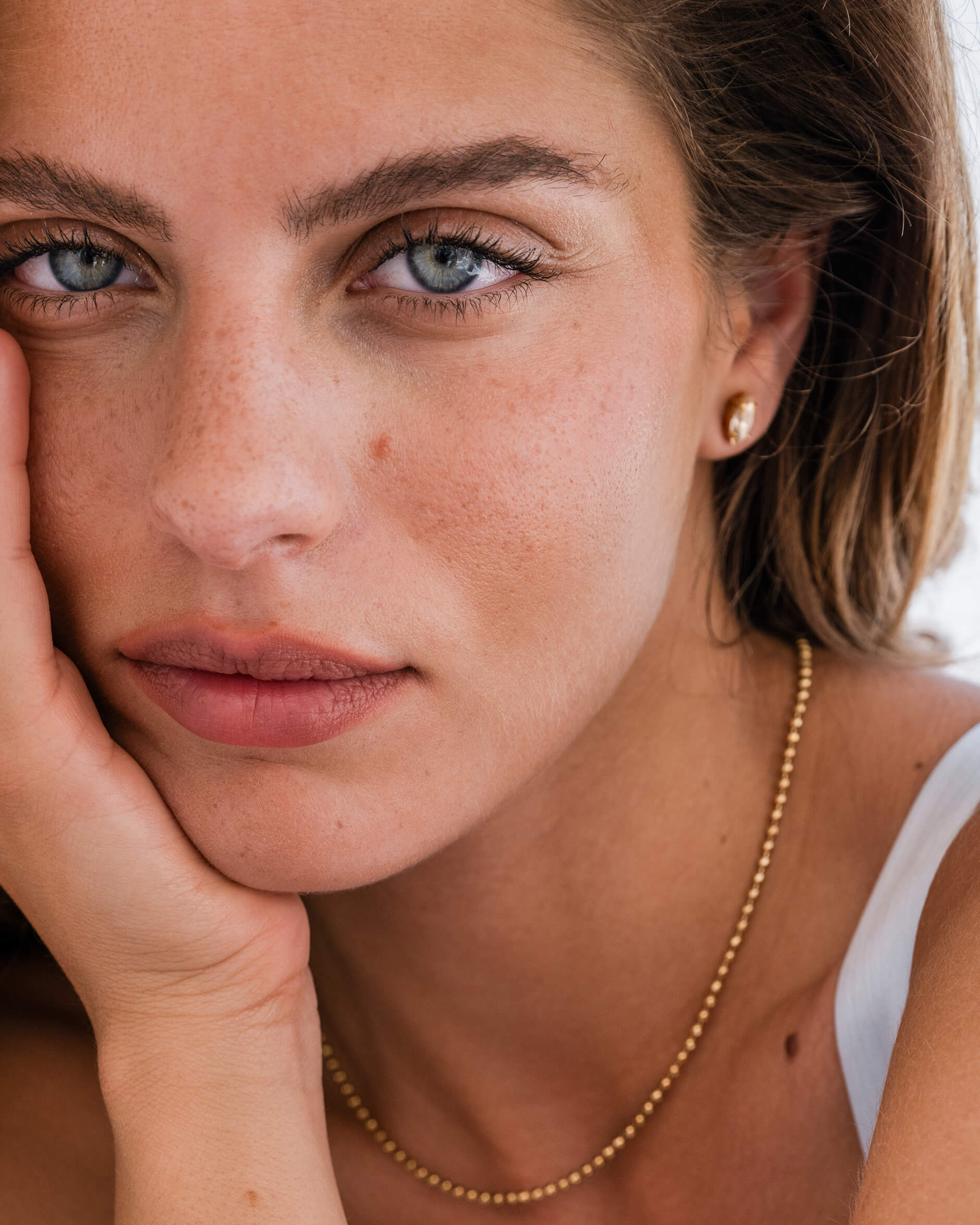 Petite Navette ohrringe light silk