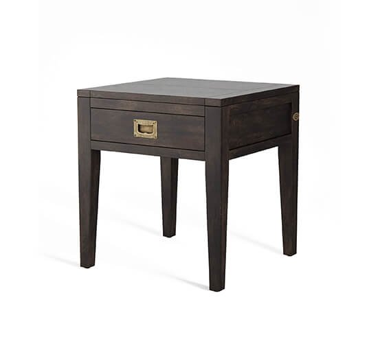 null - Fairfield Side Table Noble Newport Brown
