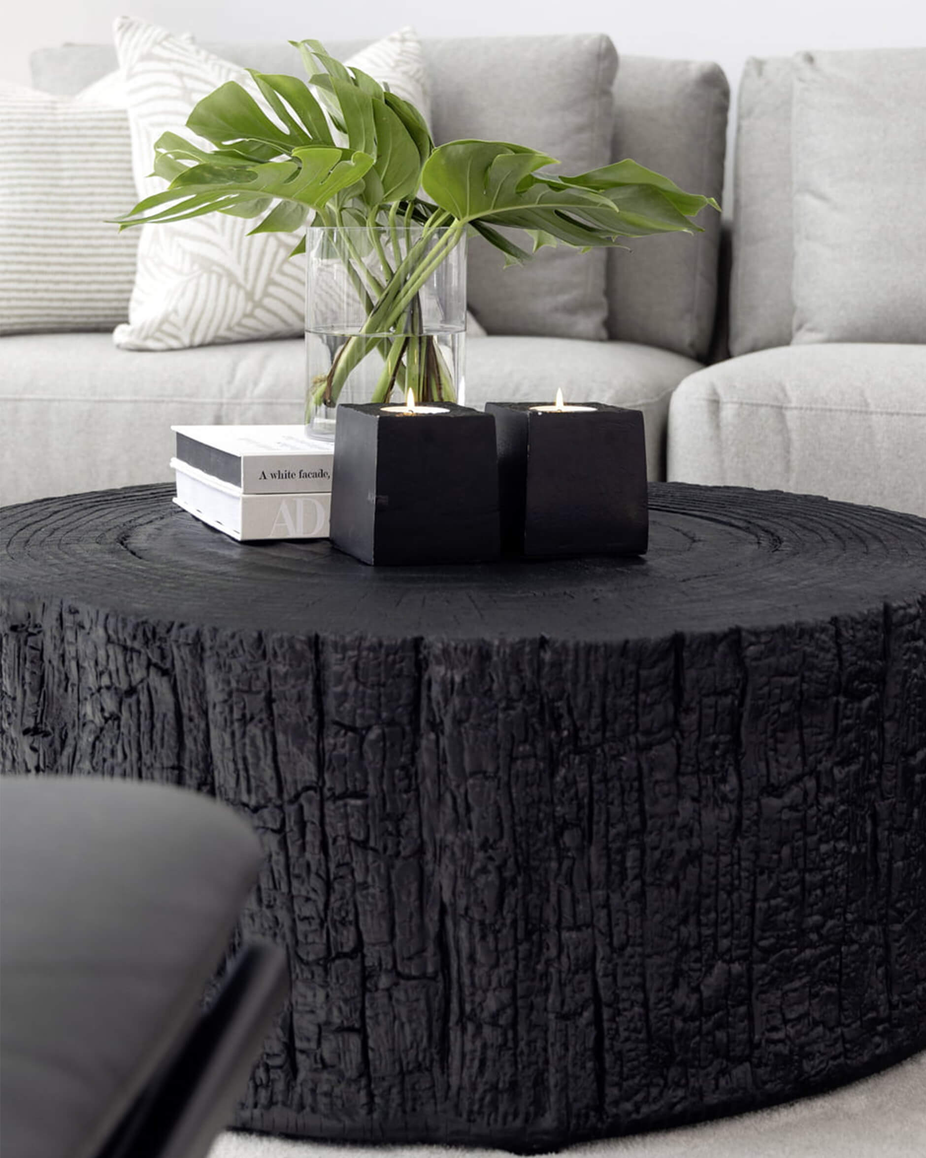 Timber soffbord metal black