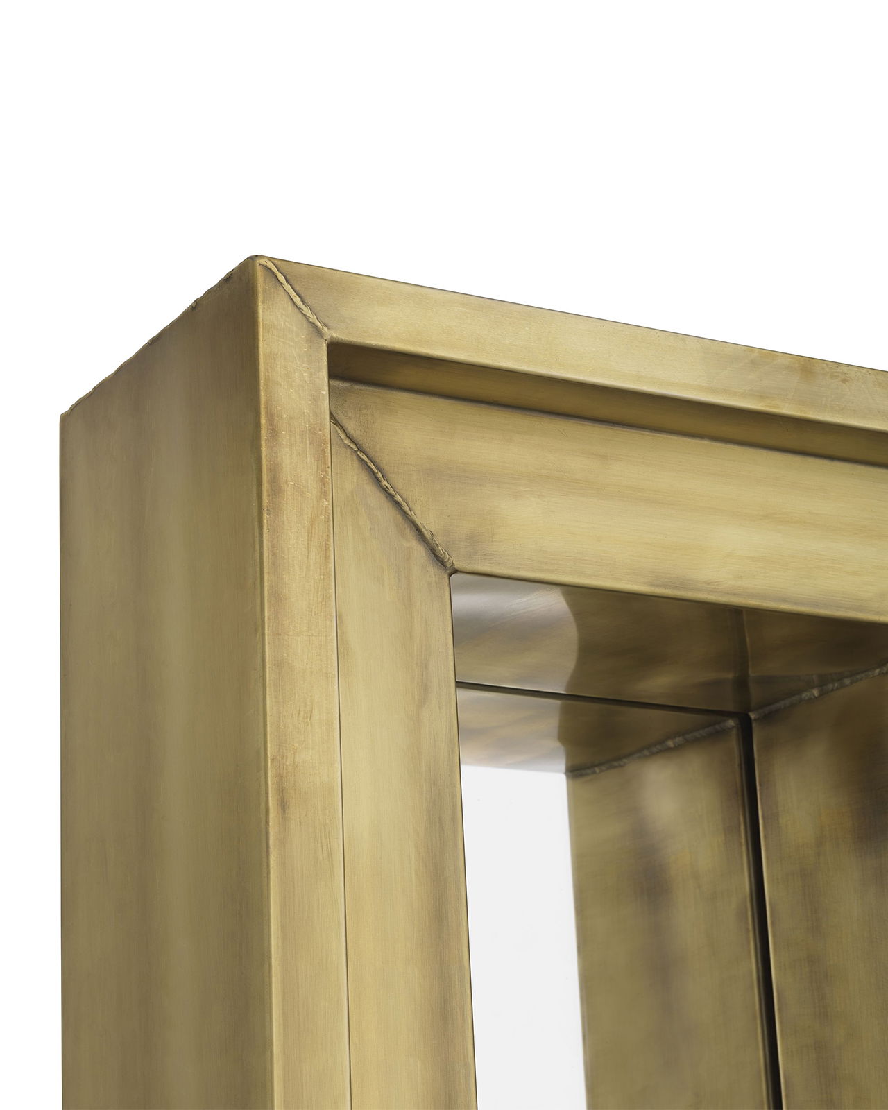 Magenta spegel mässing