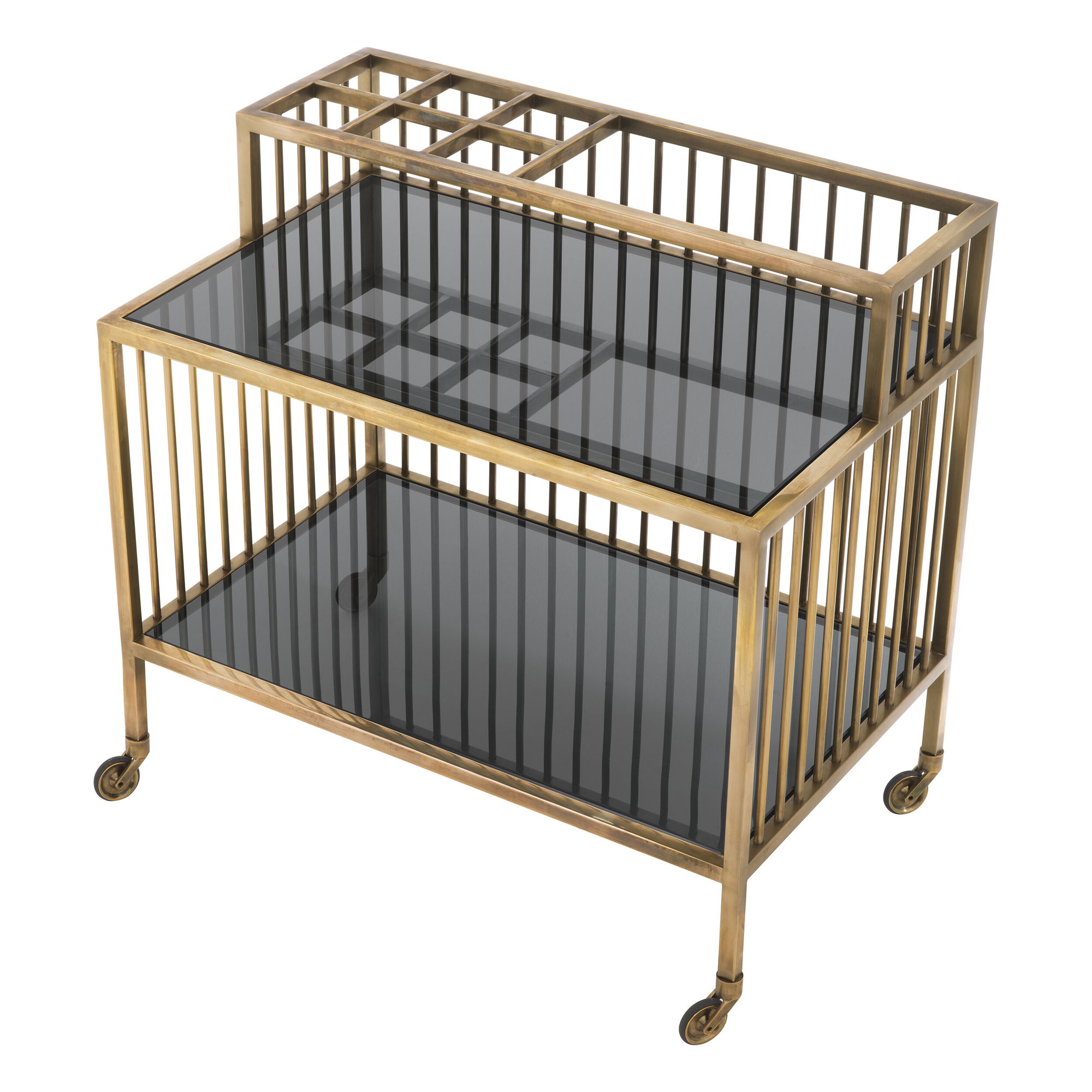 Rutherford drinkvagn vintage mässing