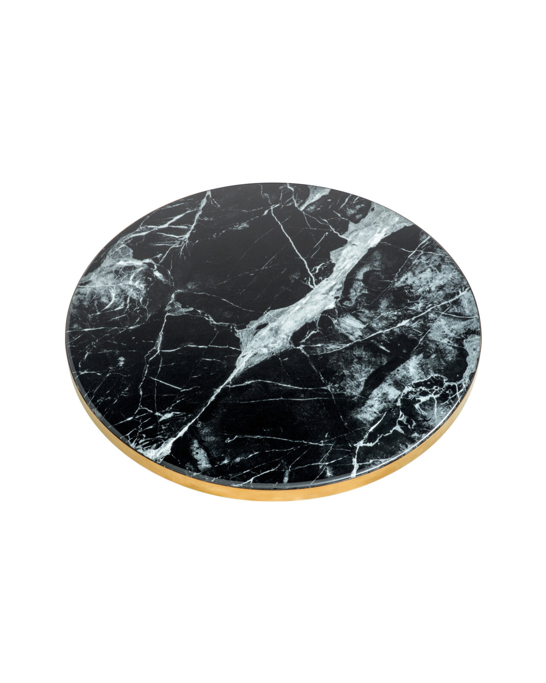 Parme side table, black faux marble