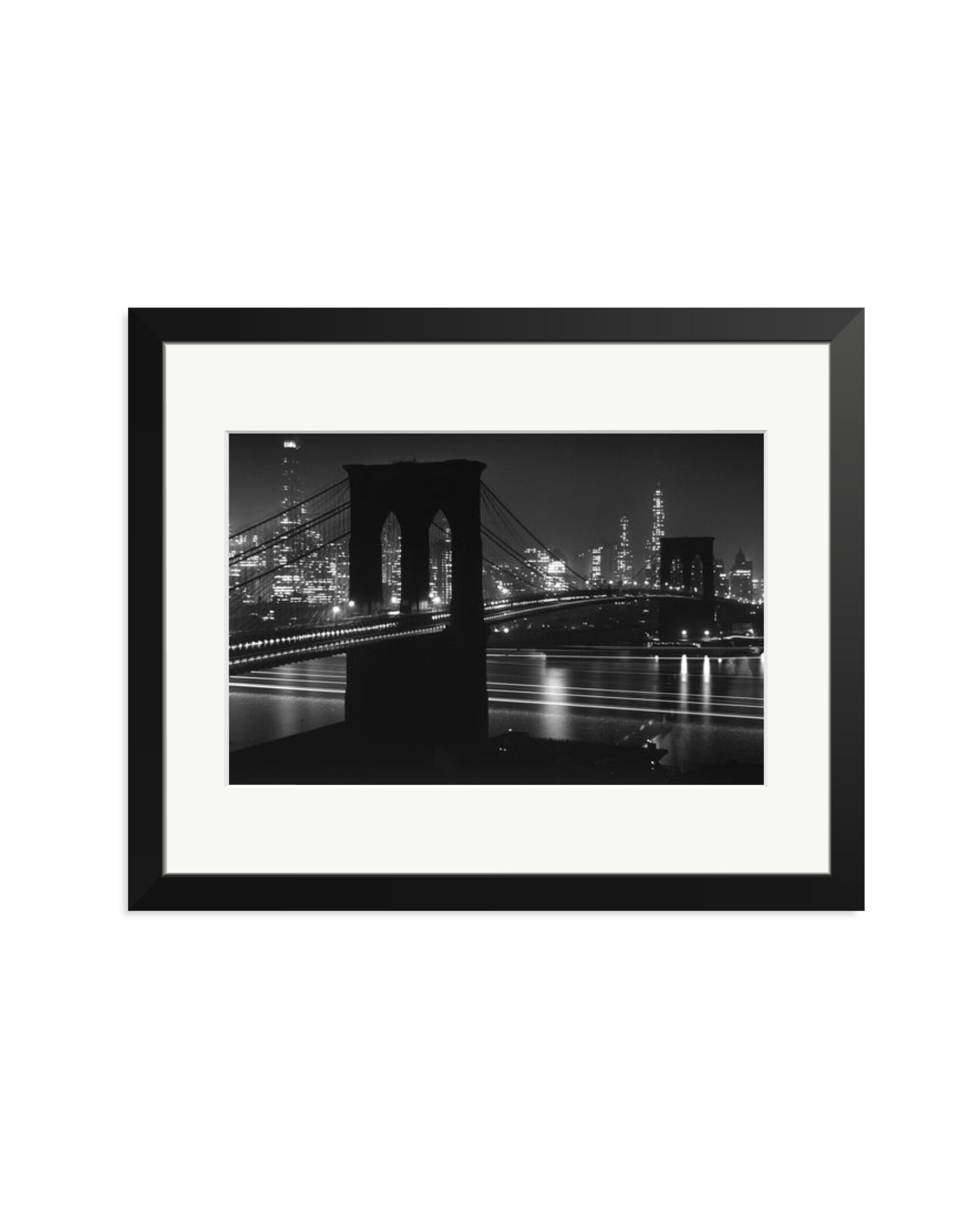 Brooklyn Bridge at Night Black / Medium
