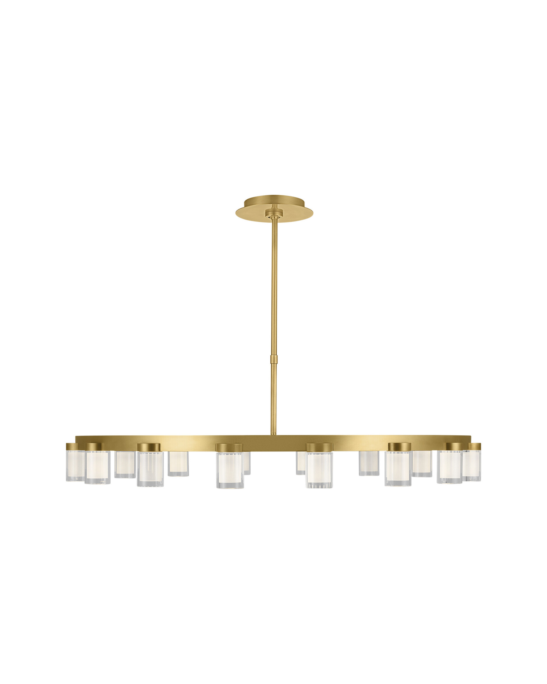 Esfera Large Chandelier Natural Brass