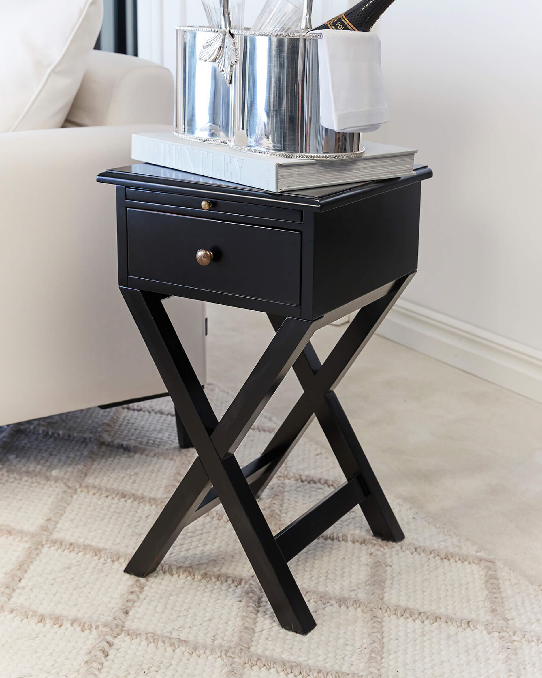 Bretagne bijzettafel modern black