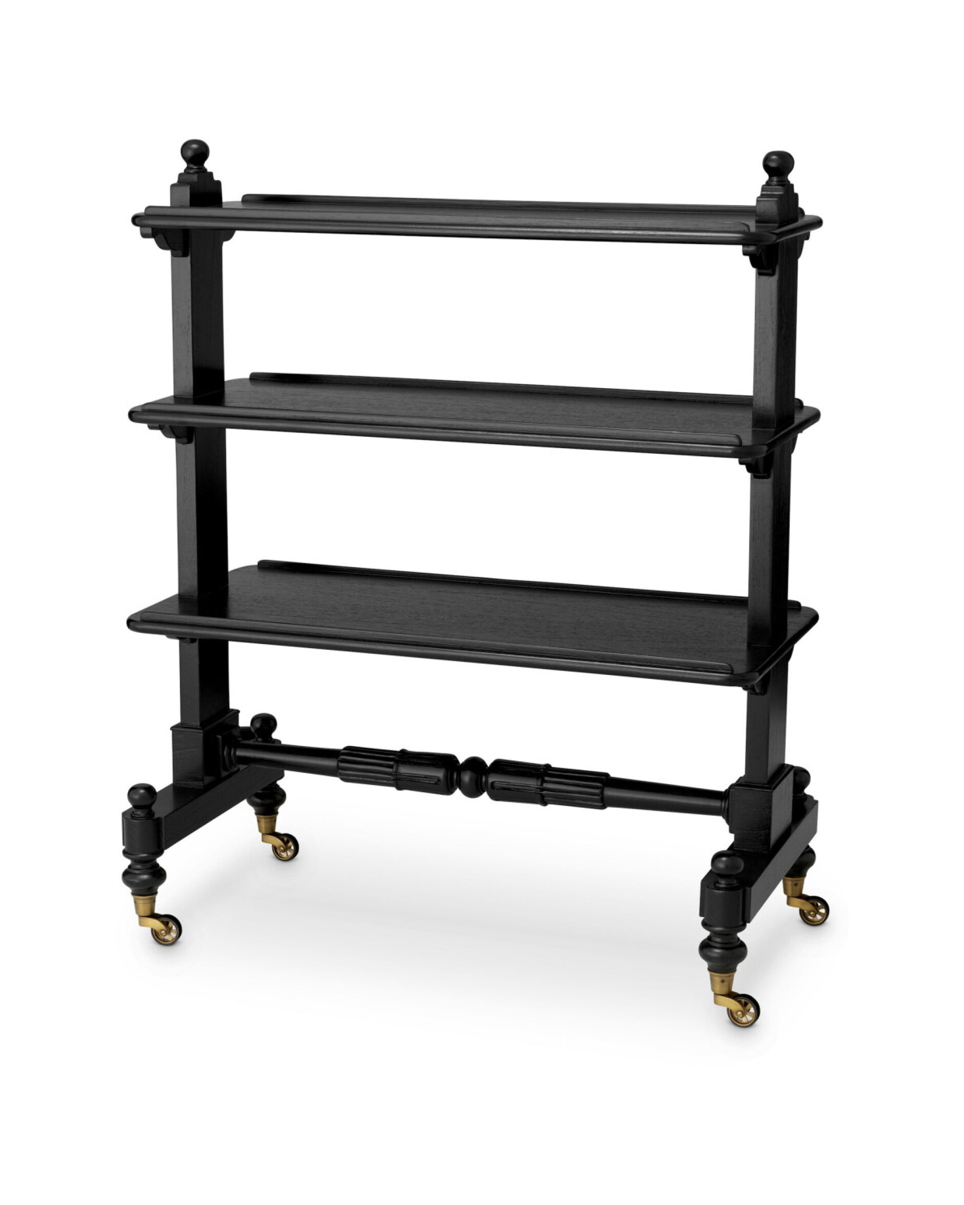 Lysander serveerwagen zwart