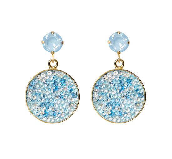 Gold - Chloe earrings sky combo