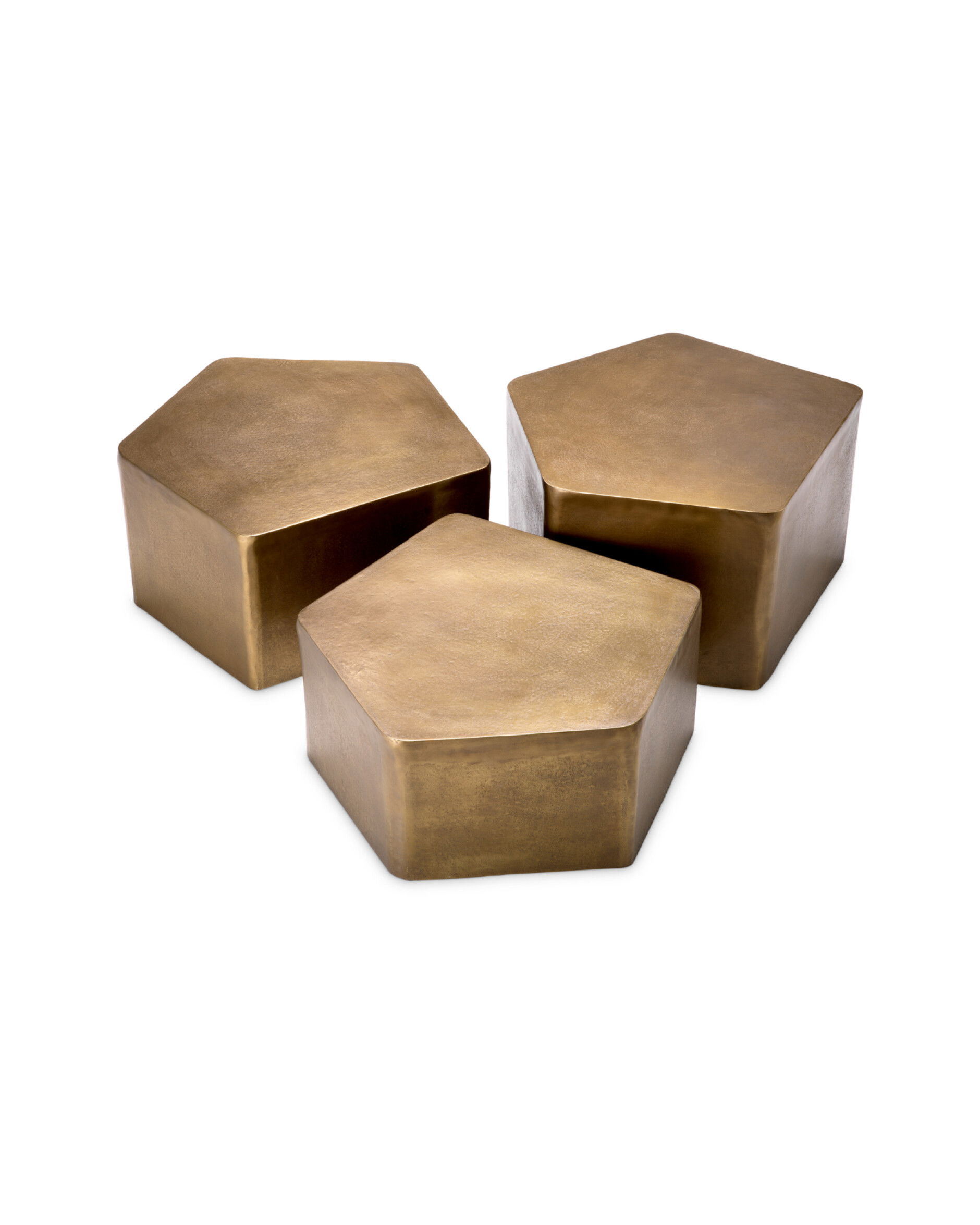 Veenazza soffbord antik mässing 3-set