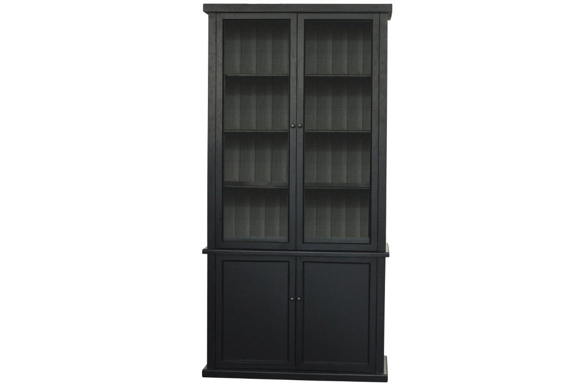 Colmar vitrinskåp svart