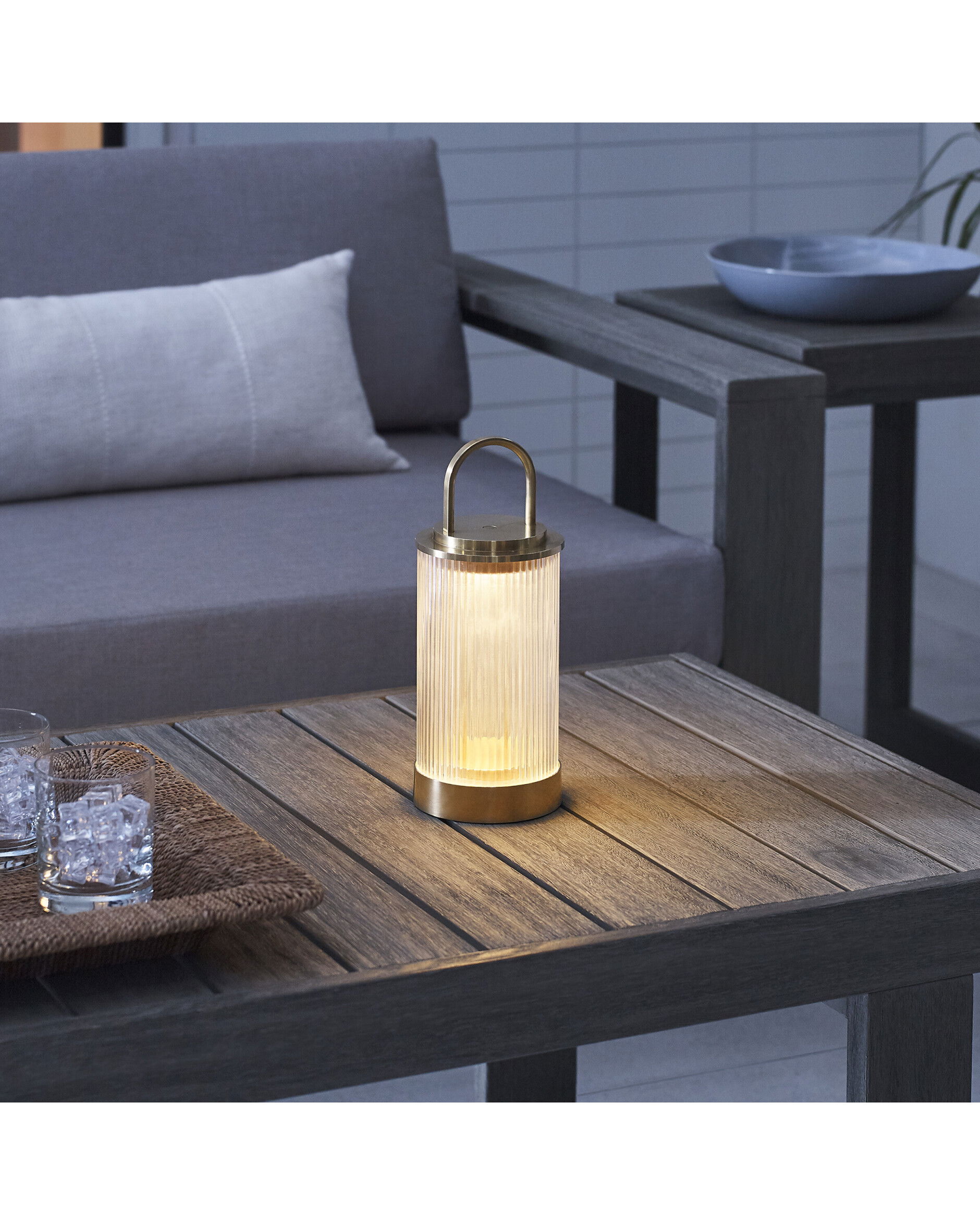 Tawa bordslampa uppladdningsbar mässing