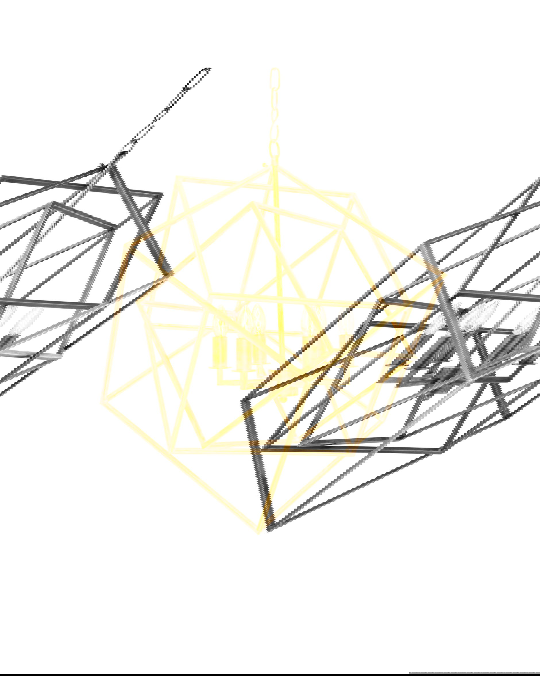 Matrix taklampa mässing OUTLET