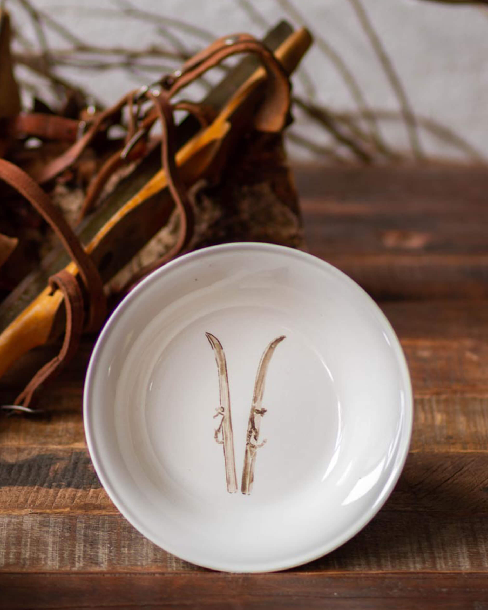 Zermatt djup tallrik vit