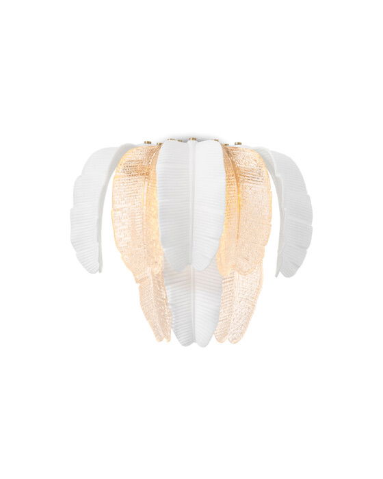 Saint Lucia vägglampa antik mässing