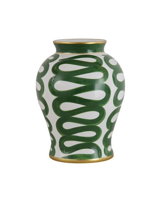 Serafina urne grønn/hvit