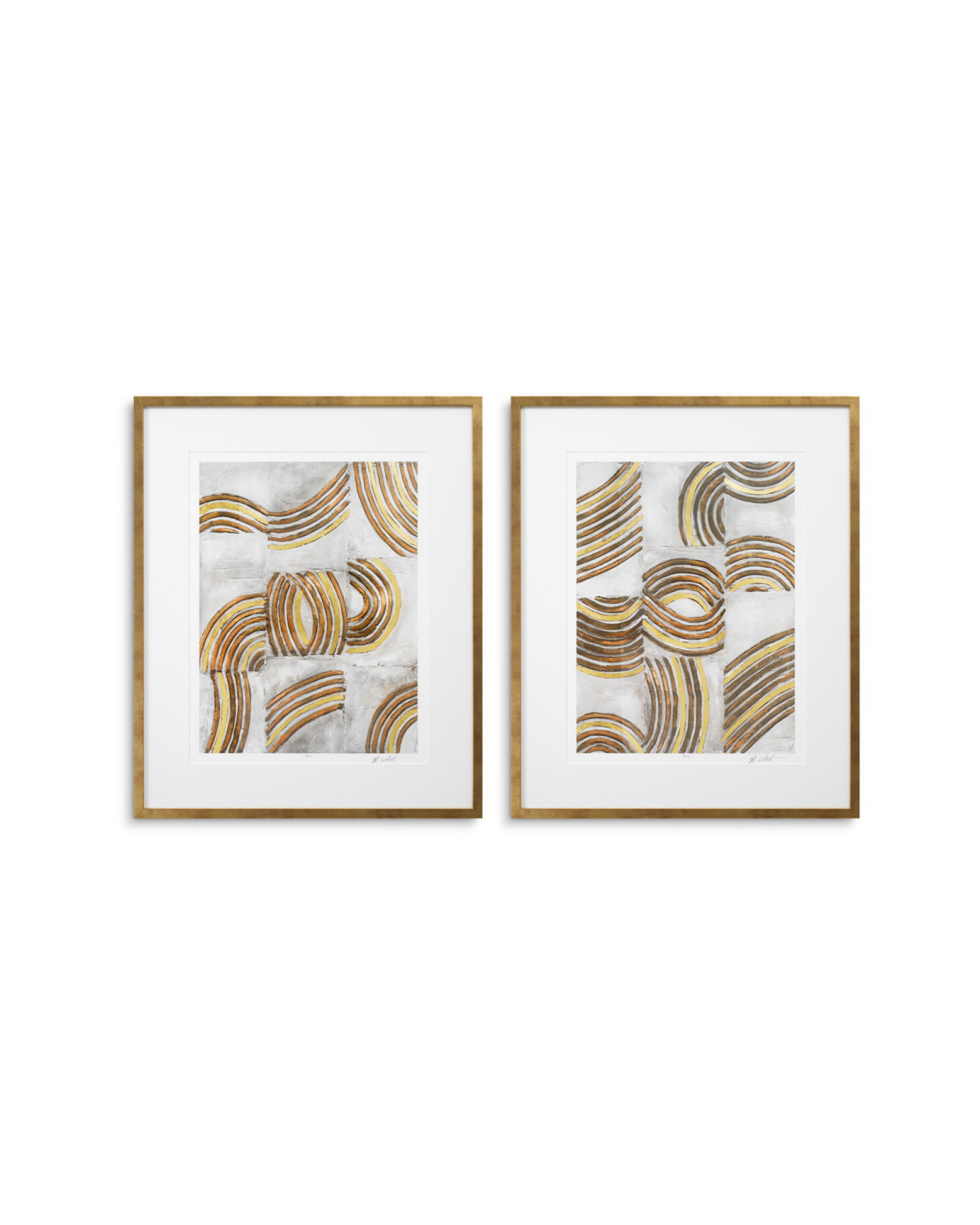 Refined Catena wall art by Michael Willett set of 2