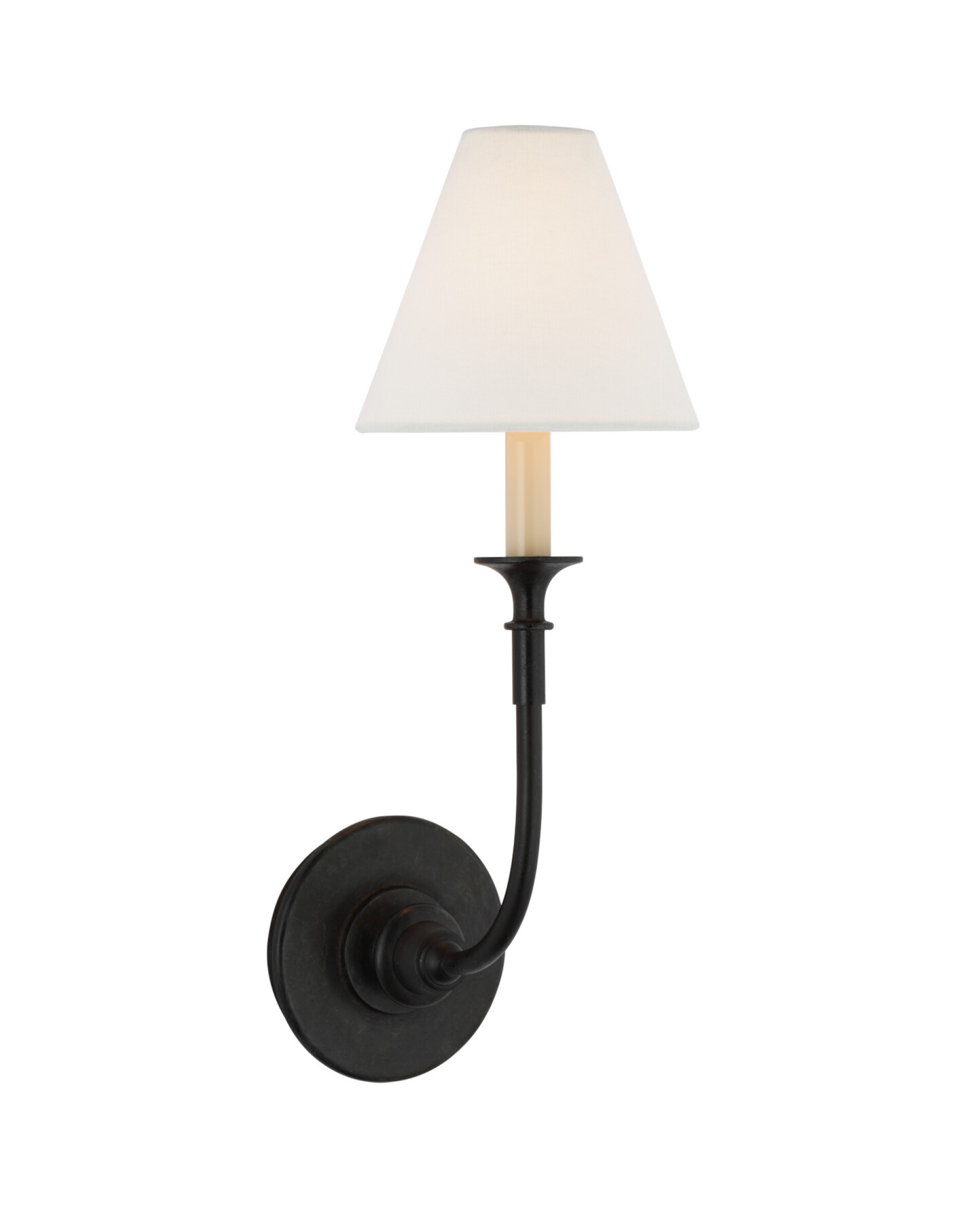 Piaf vägglampa svart