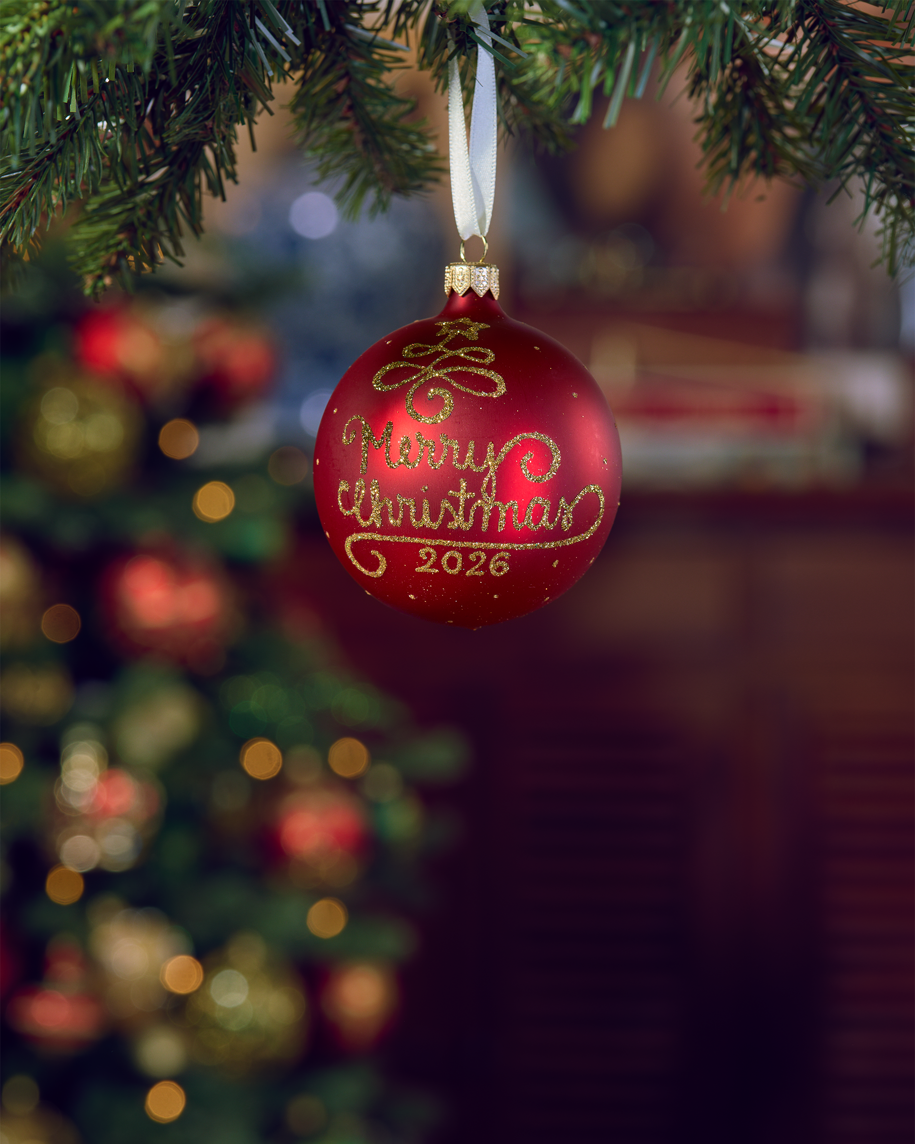 Lux Merry Christmas julekule 2026
