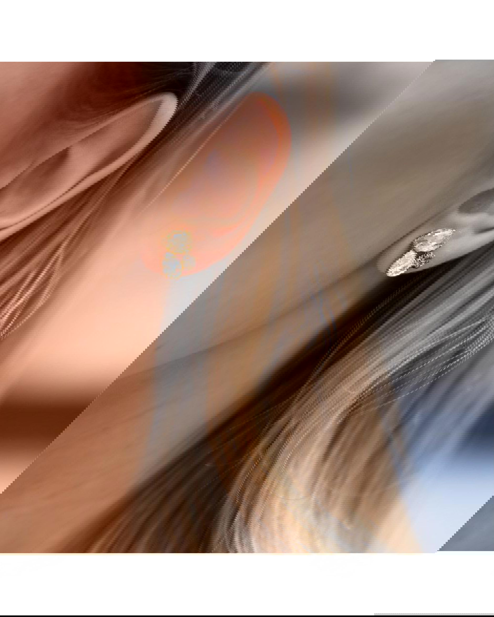 Alisia earrings greige/silk