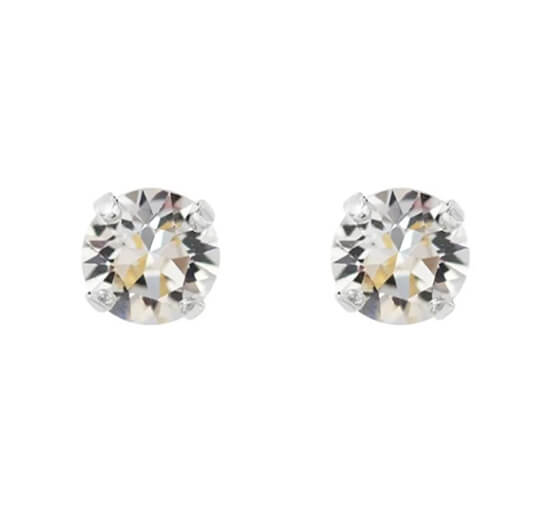 null - Classic Stud Earrings vintage rose rhodium