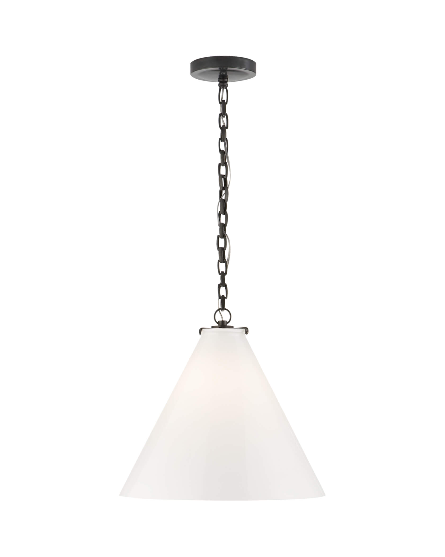 Katie Conical takpendel brons/vit