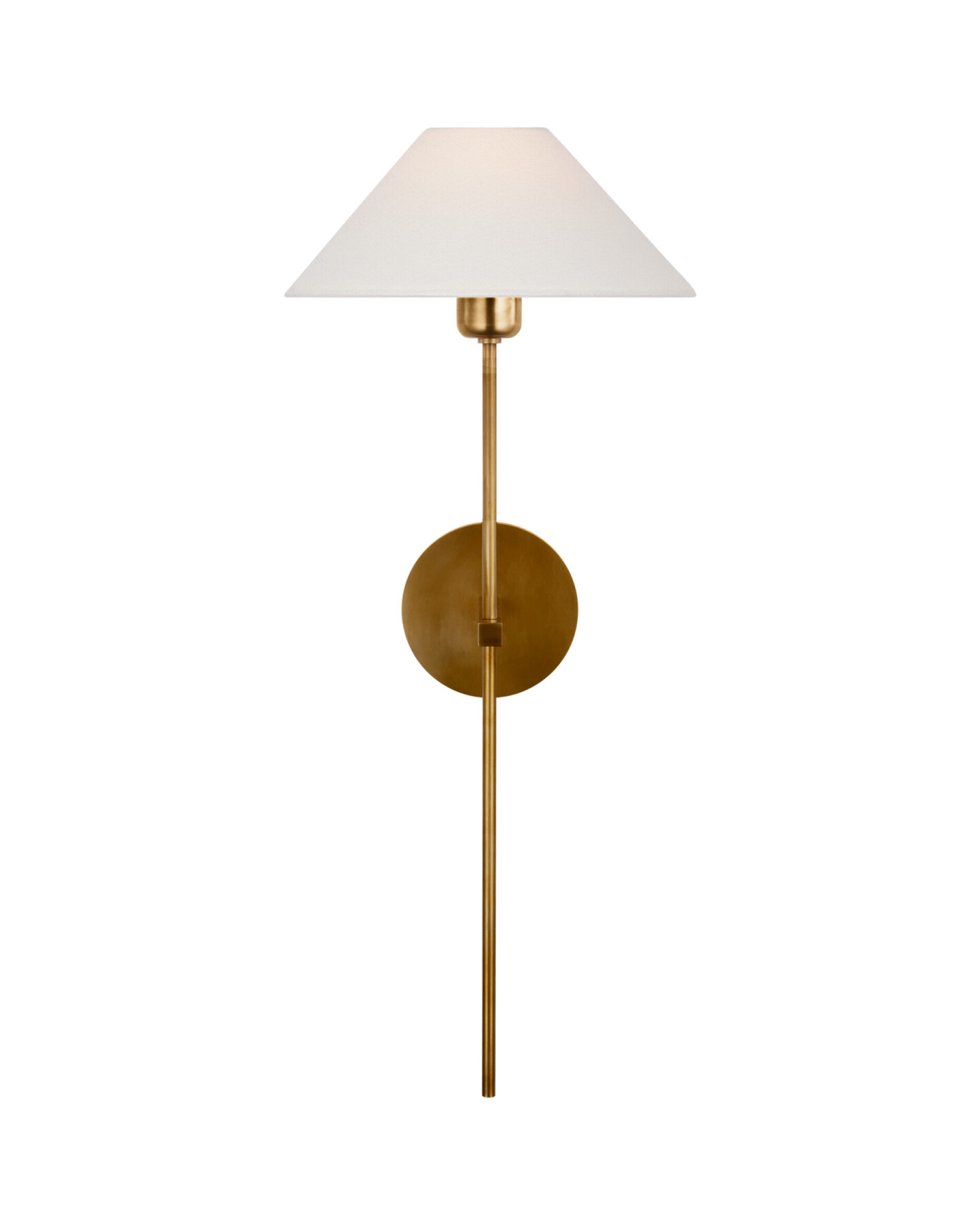 Hackney 25" tail vägglampa antik mässing