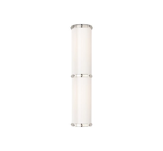 null - Bleeker Double Bath Sconce Polished Nickel