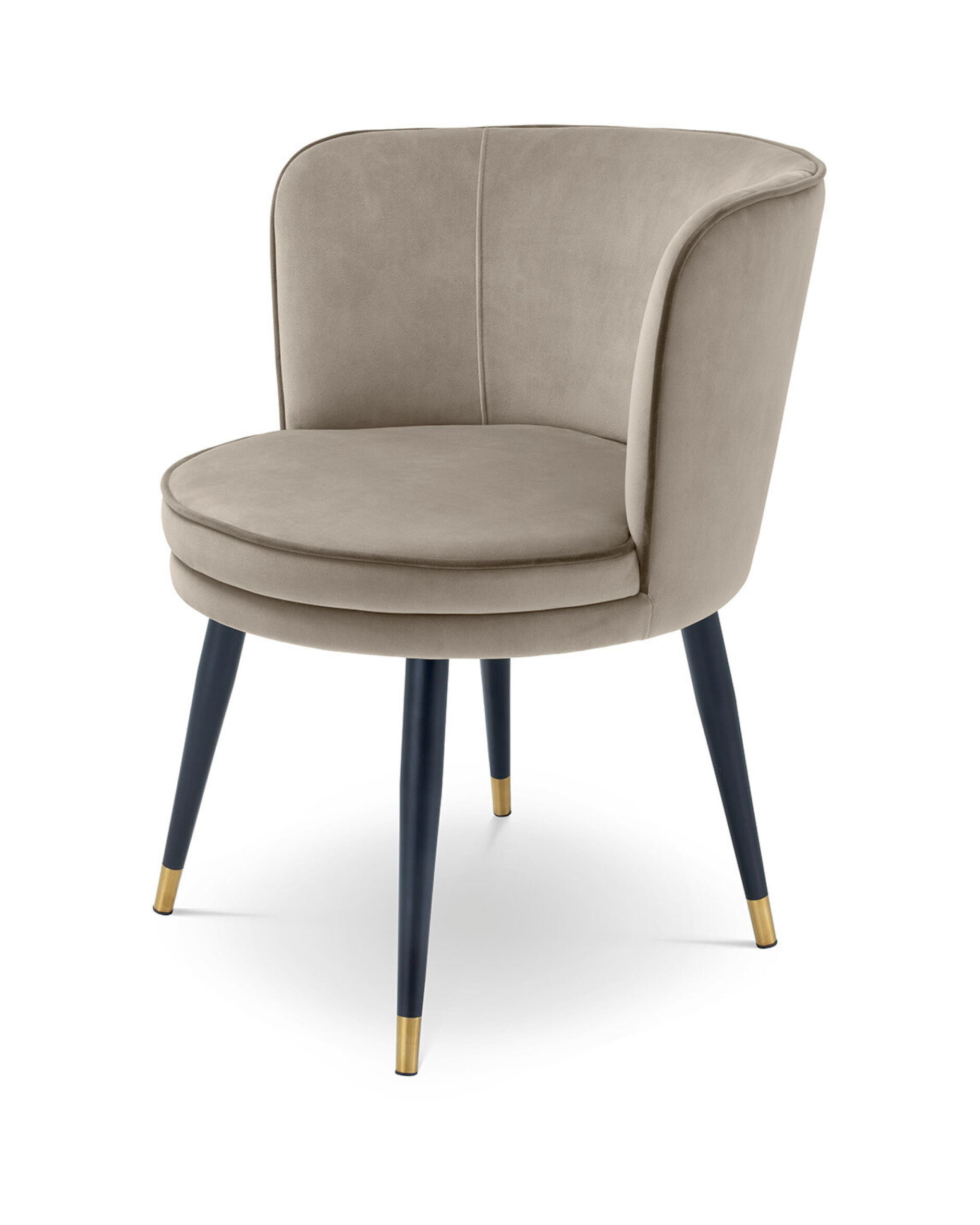 Grenada matstol sammet savona greige