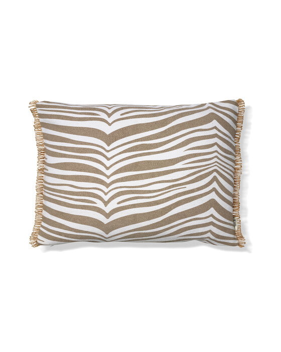 Alternativ bild 1 för Zebra kudde beige