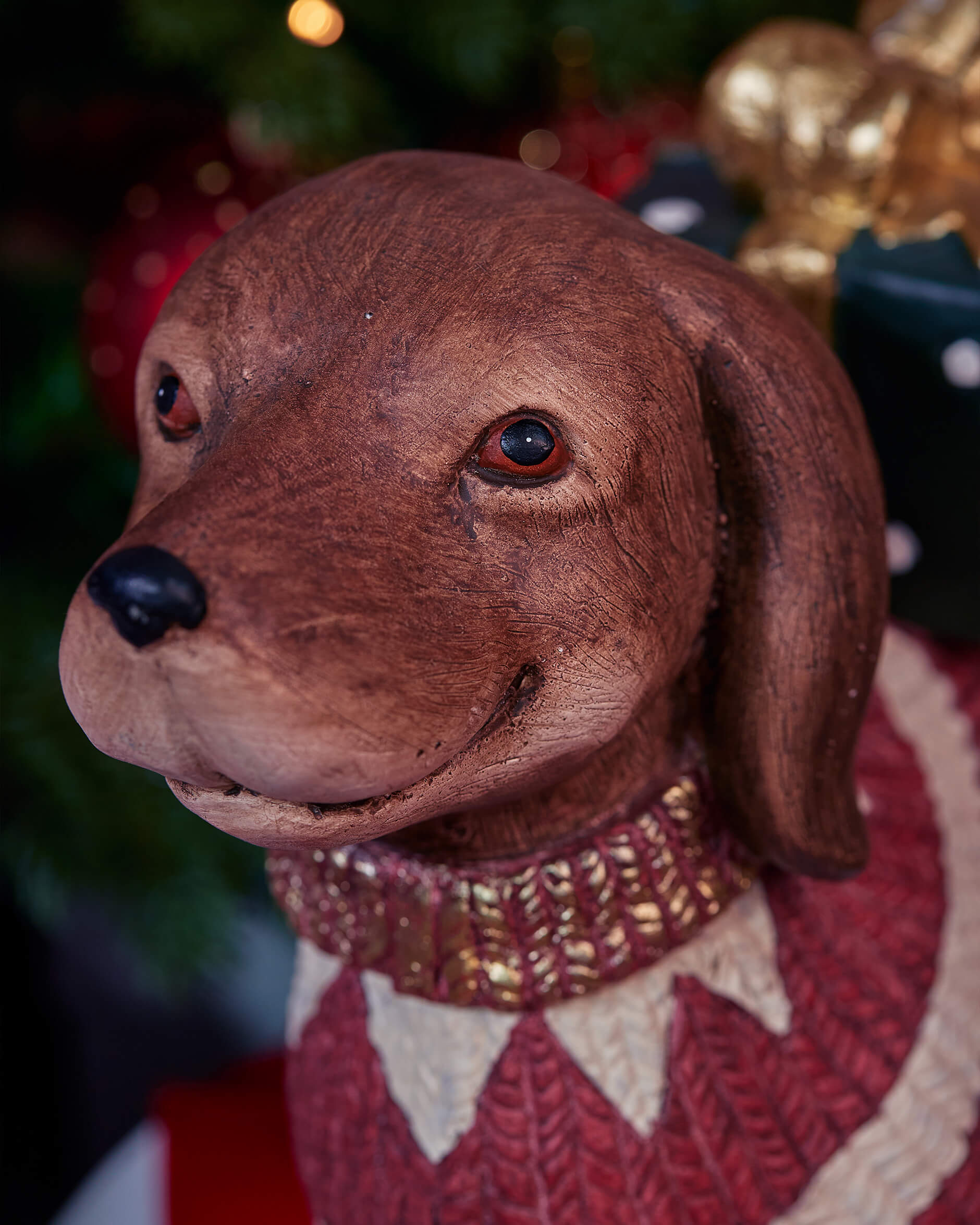 Chestnut hund juledekorasjon