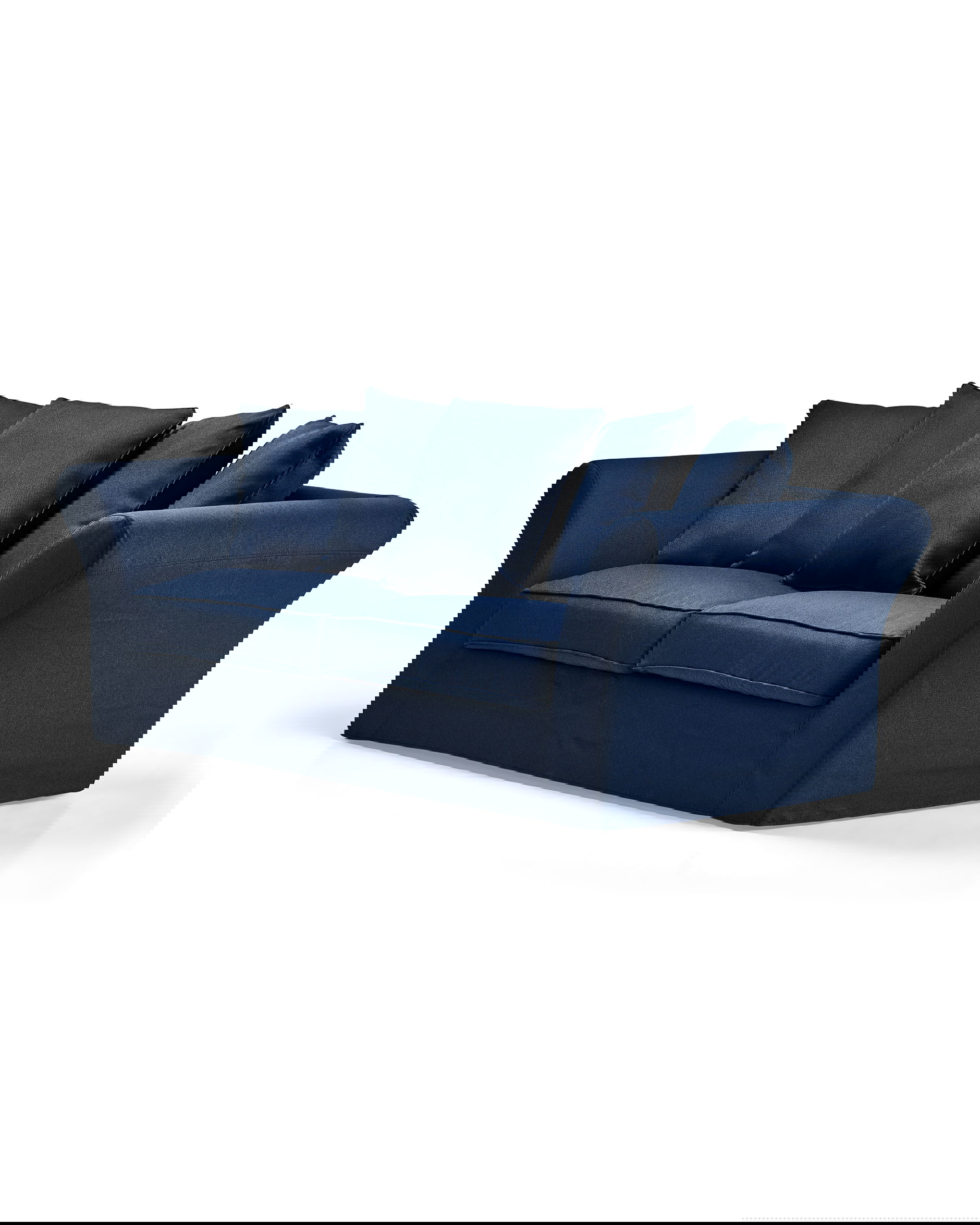 Hampton Sofa 3-seater Loose Cover Indigo