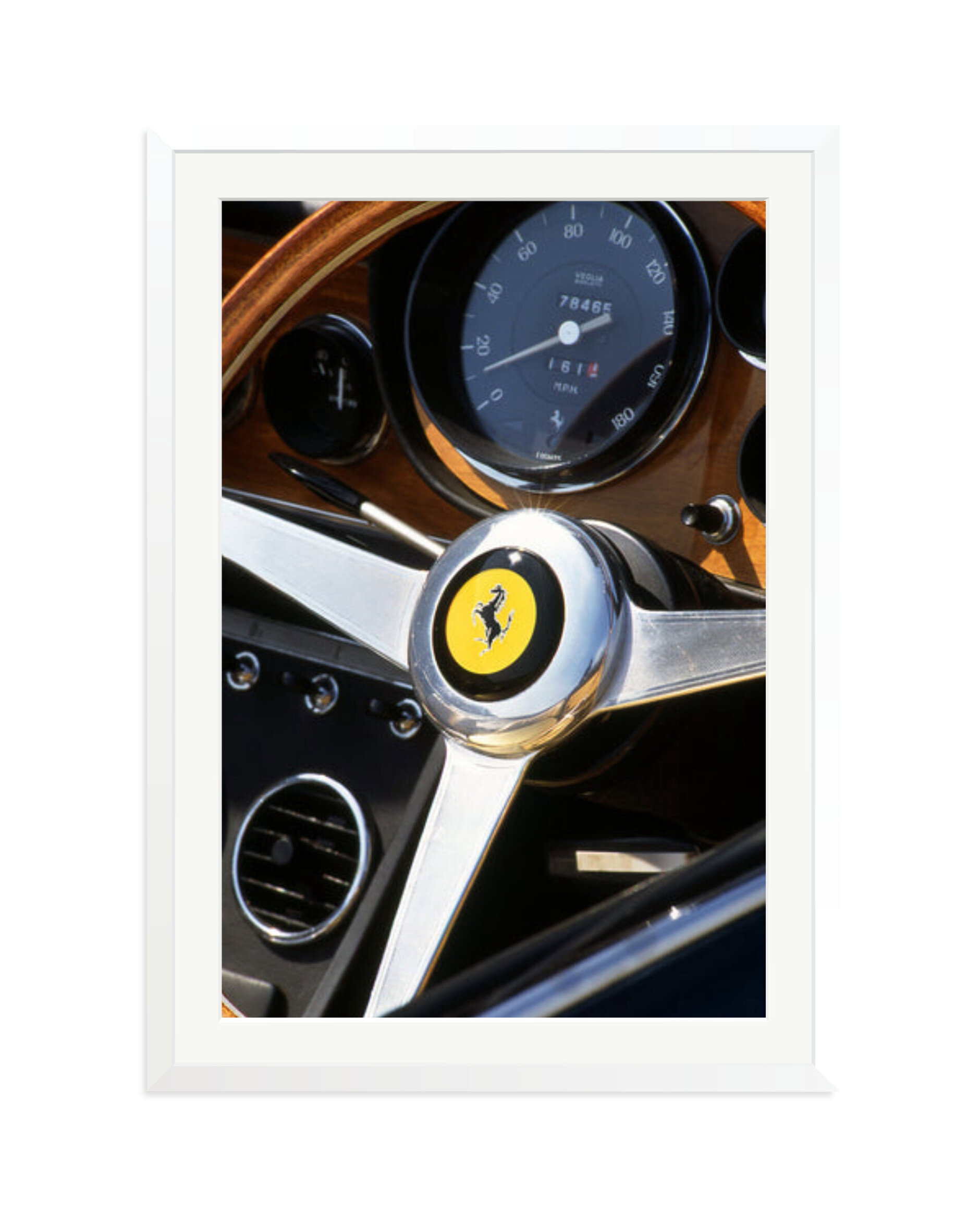 Ferrari Dashboard White / XXL