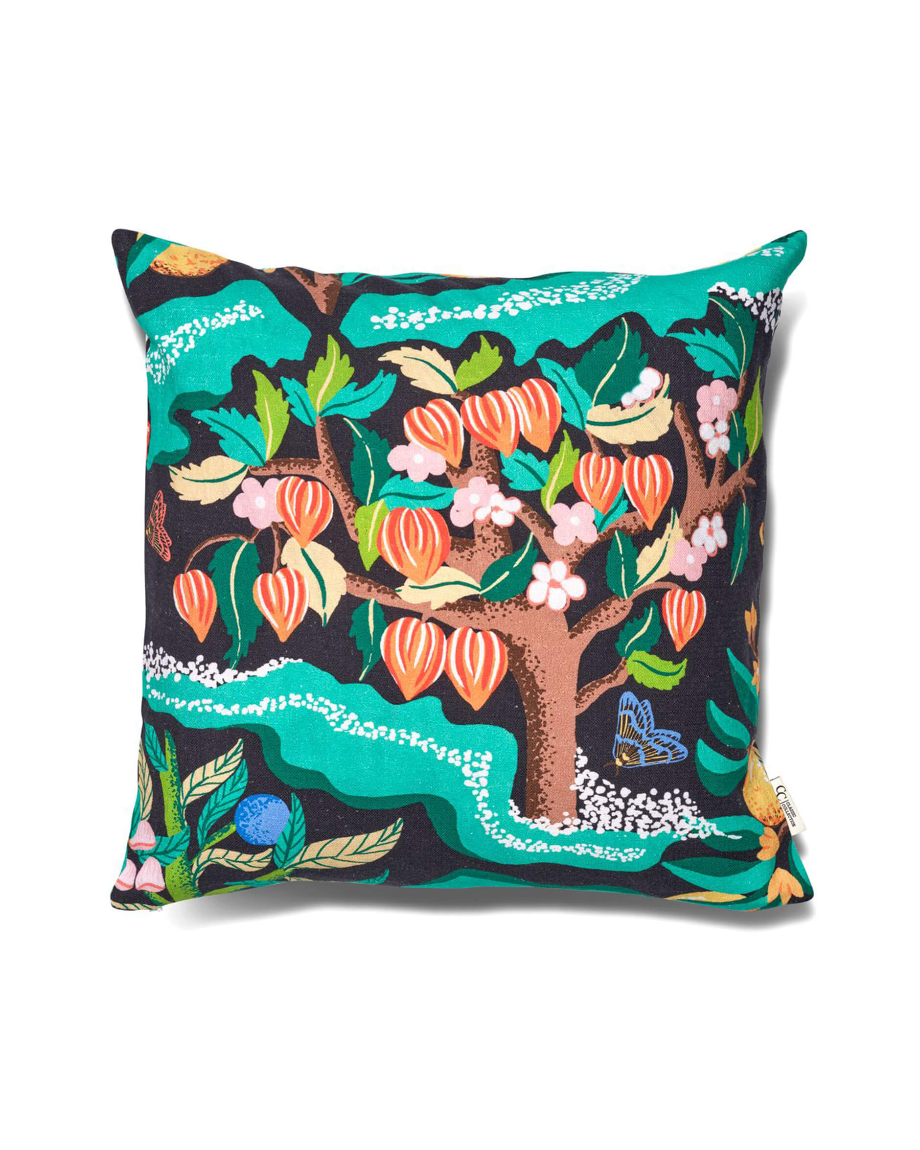 Botanical Cherry kuddfodral svart