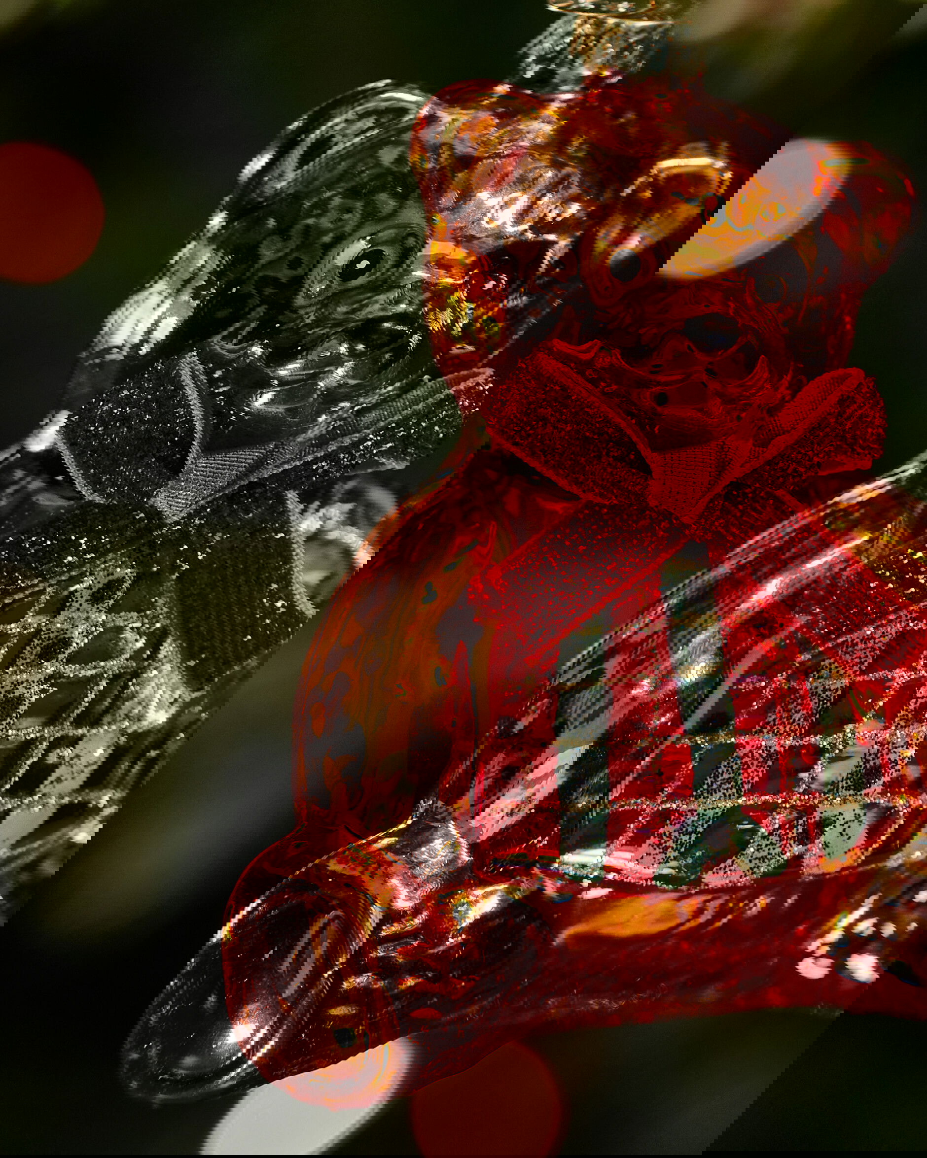 Elliot Bear Ornament Gold