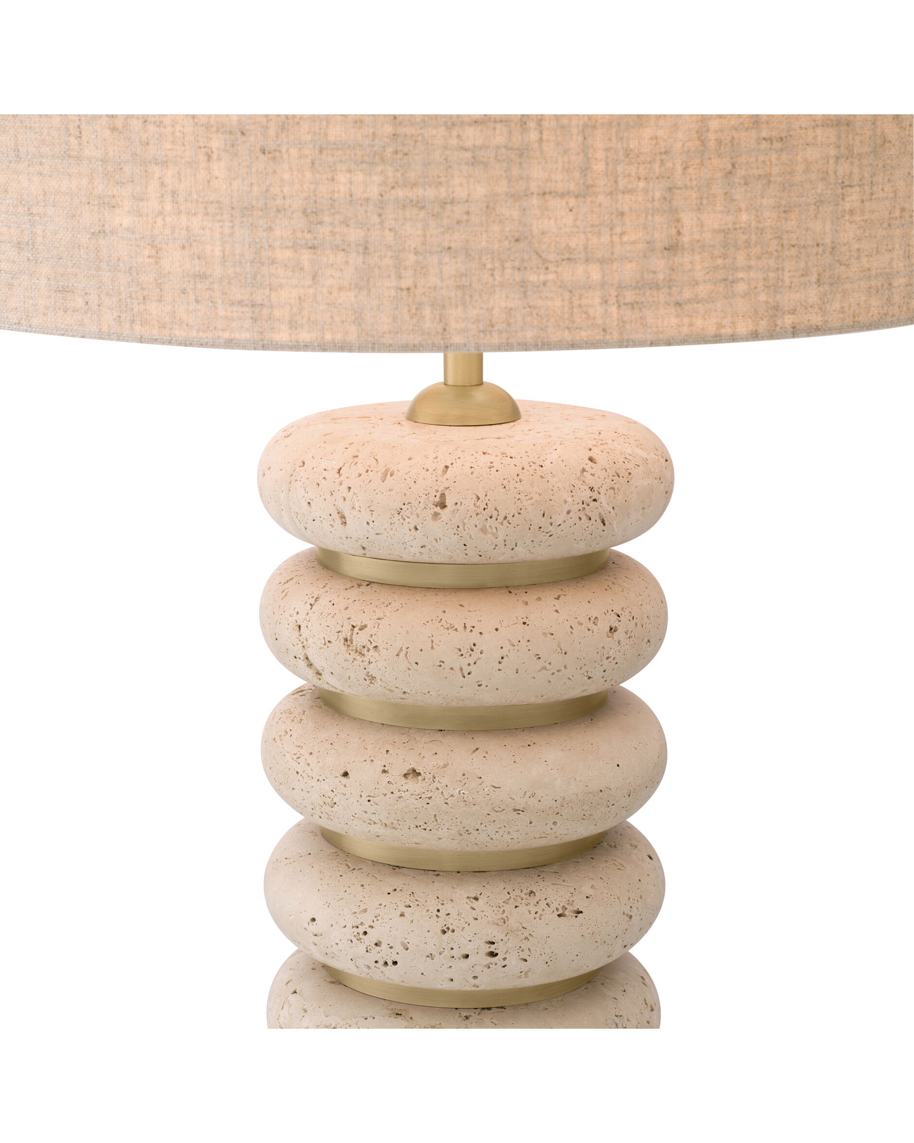 Baron bordslampa antik mässing