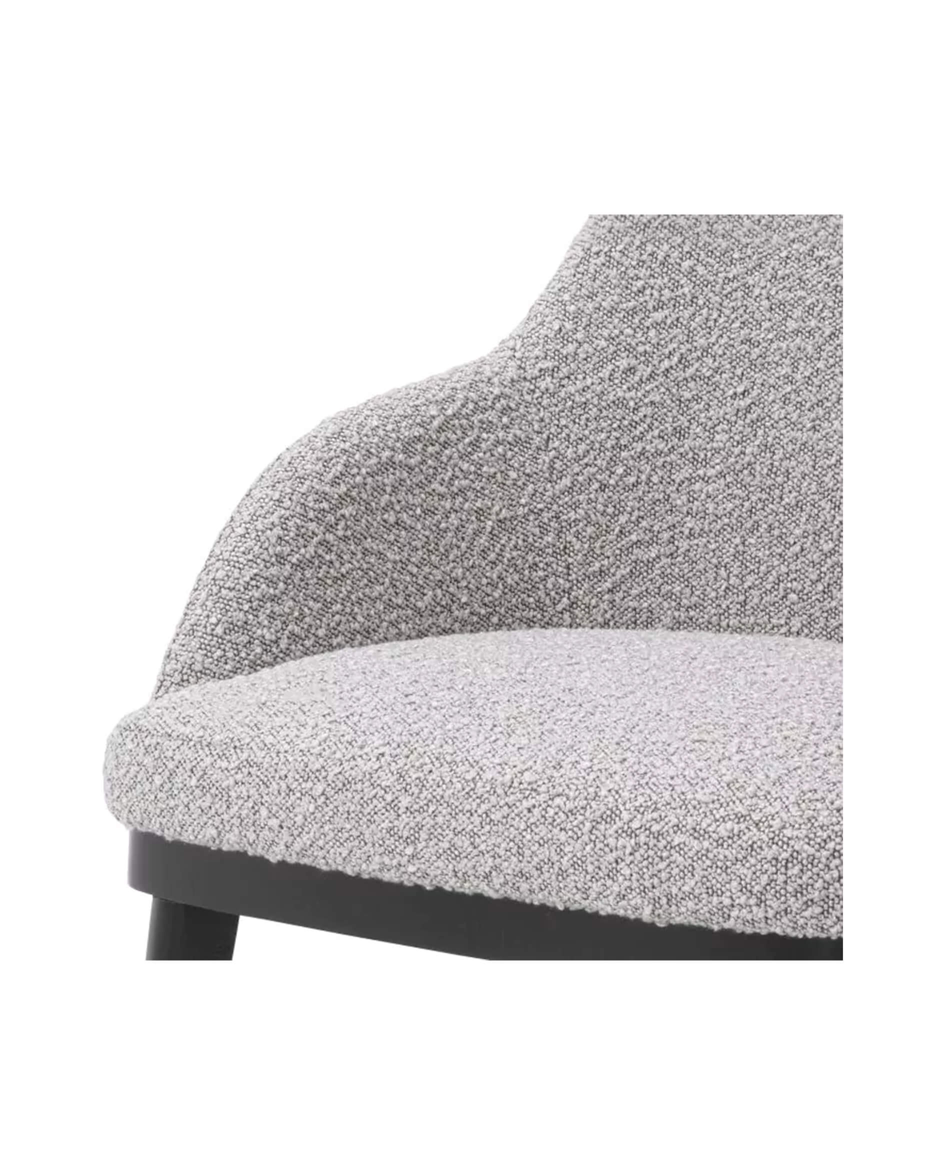 Costa Dining Chair Bouclé Grey