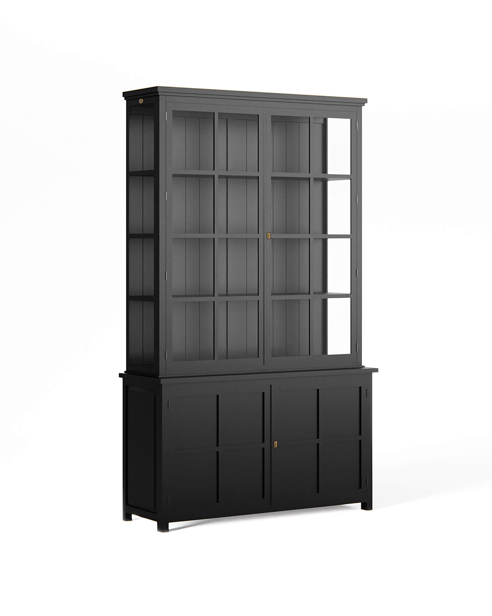 Rhode Island vitrinskåp modern black