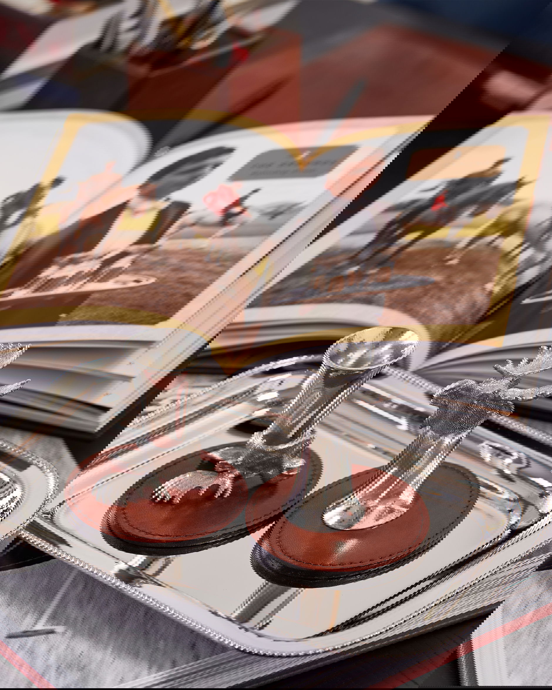 Moose snapsglas tenn