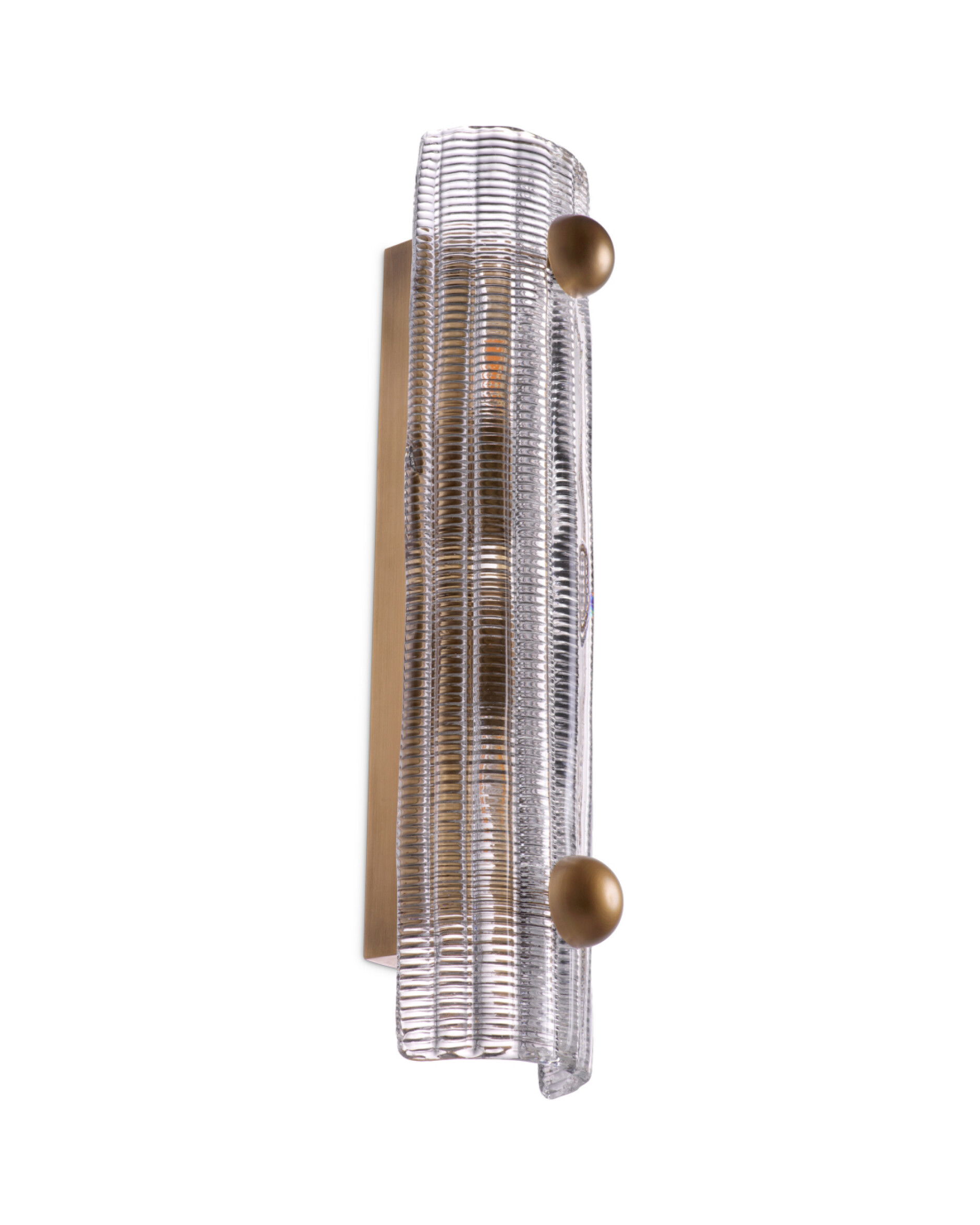 Dara vägglampa antik mässing