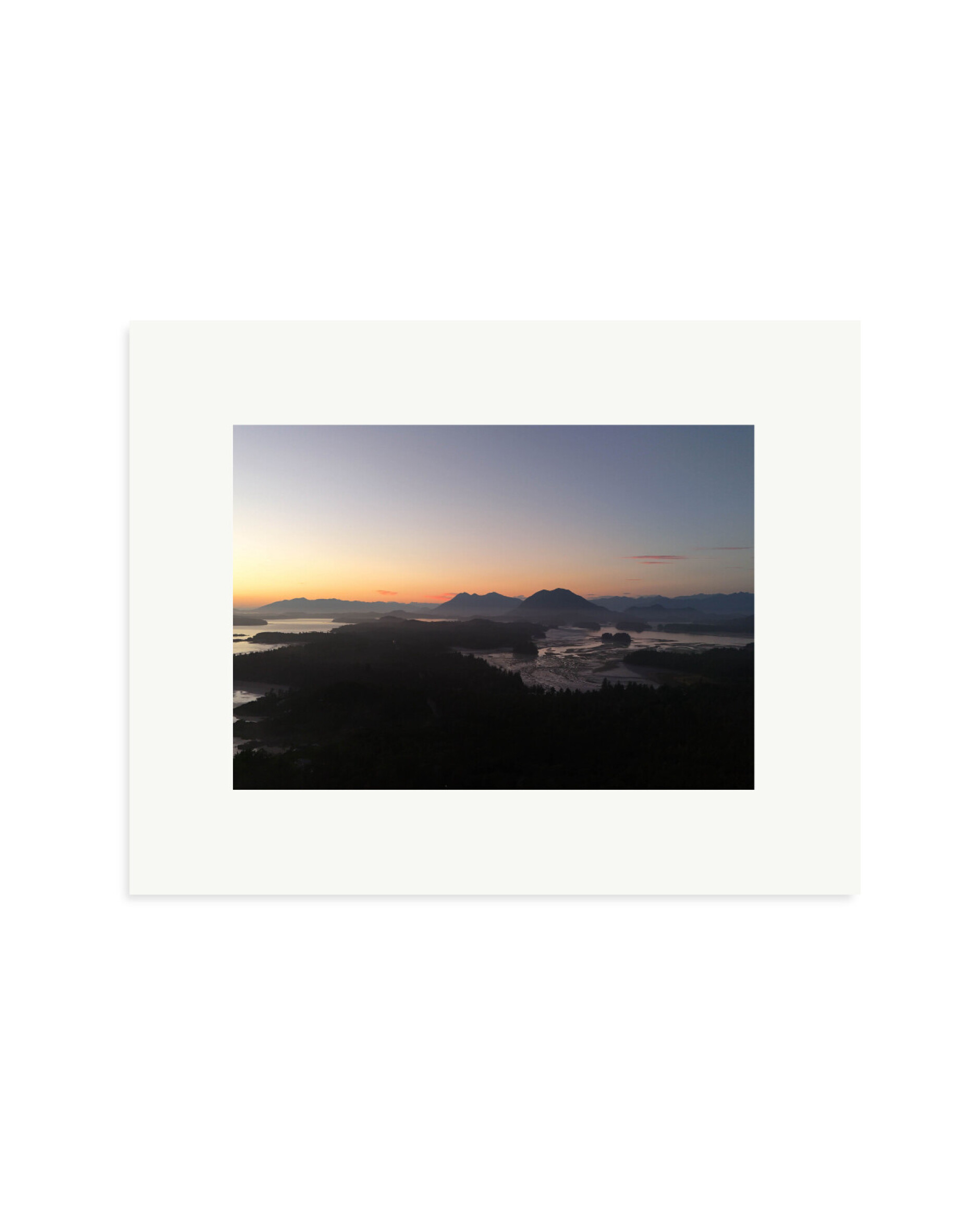 Inlets at last light Print Only / Small