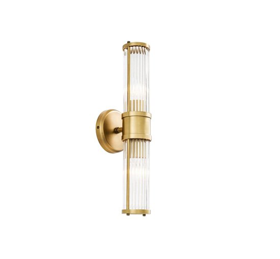 Messing - Claridges wall lamp brass double