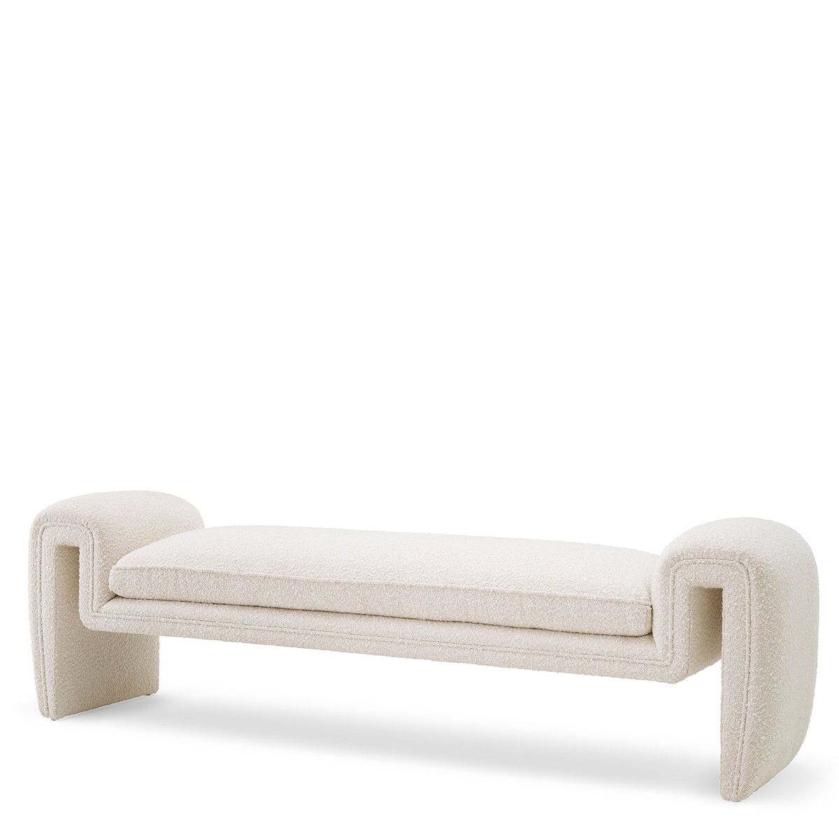 Tondo bänk bouclé cream