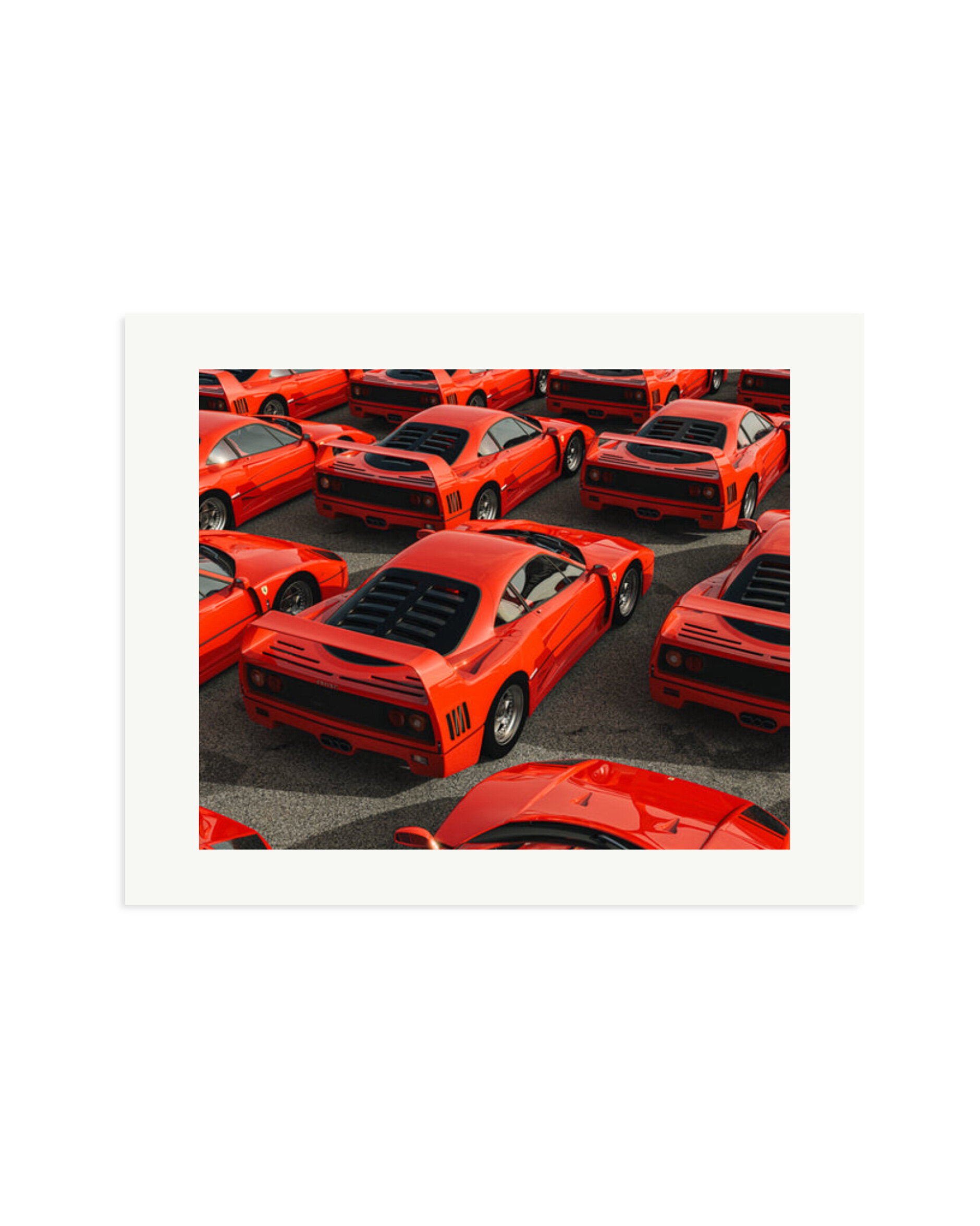 Ferrari F40 Parking Only Print Only / Medium
